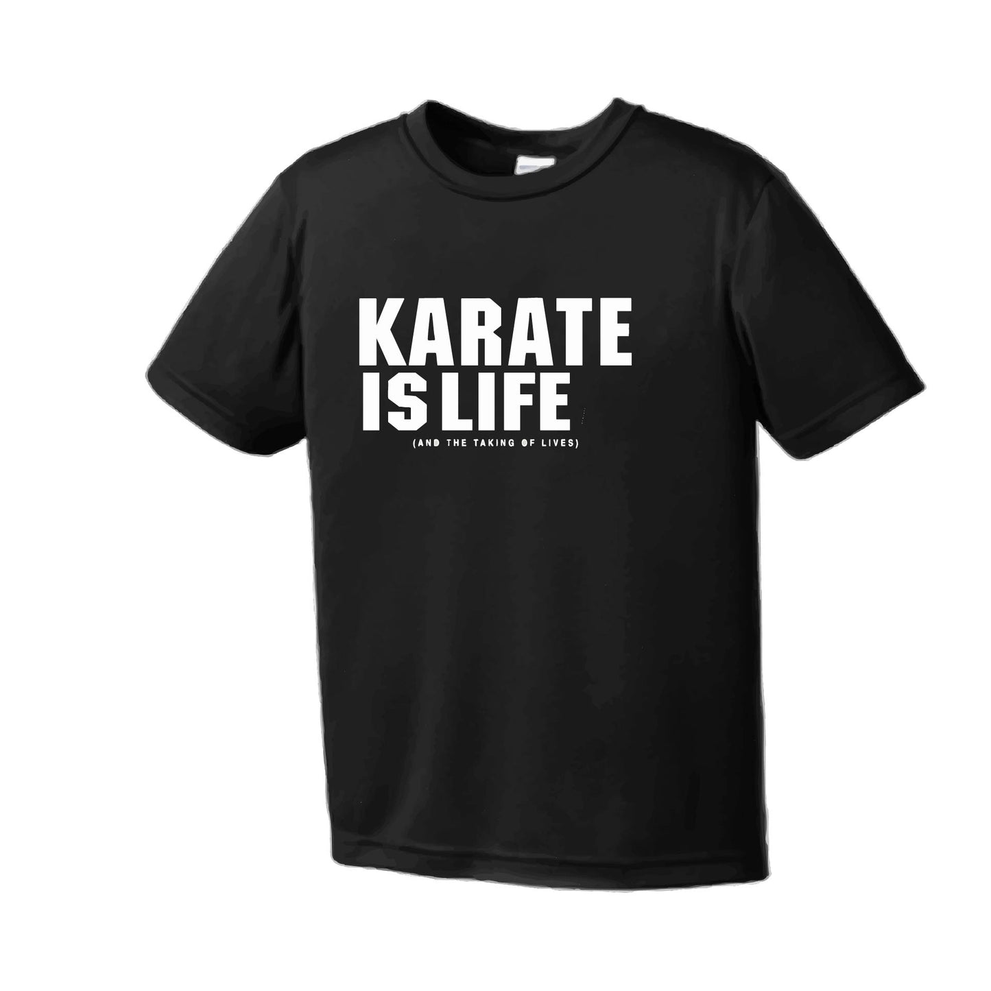 Karate is LIfe | Men's Short Sleeve Athletic Karate Performance T-Shirt | 100% Polyester