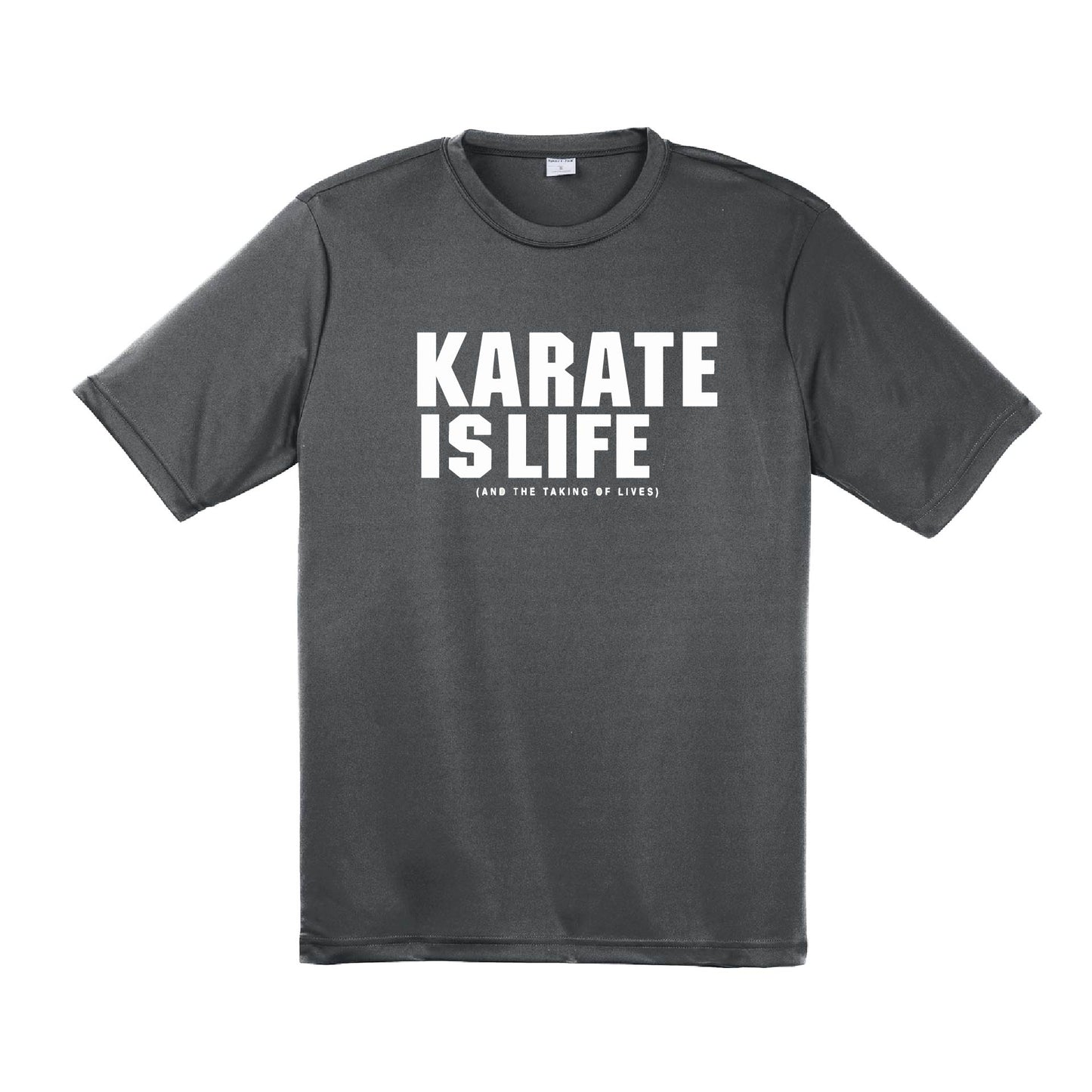 Karate is LIfe | Men's Short Sleeve Athletic Karate Performance T-Shirt | 100% Polyester