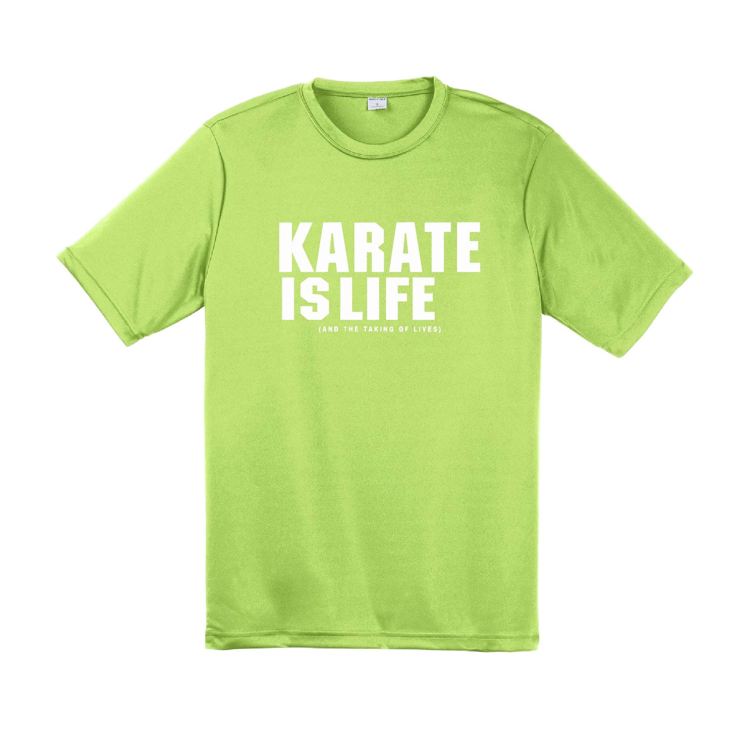 Karate is LIfe | Men's Short Sleeve Athletic Karate Performance T-Shirt | 100% Polyester