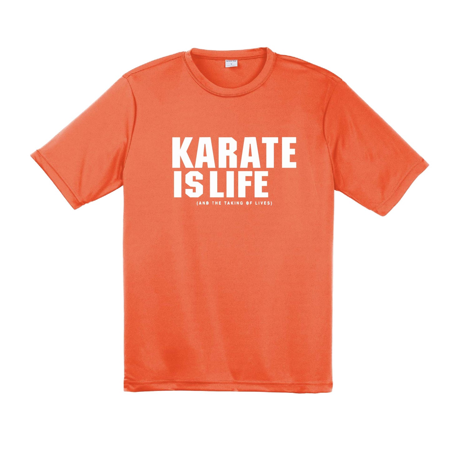 Karate is LIfe | Men's Short Sleeve Athletic Karate Performance T-Shirt | 100% Polyester