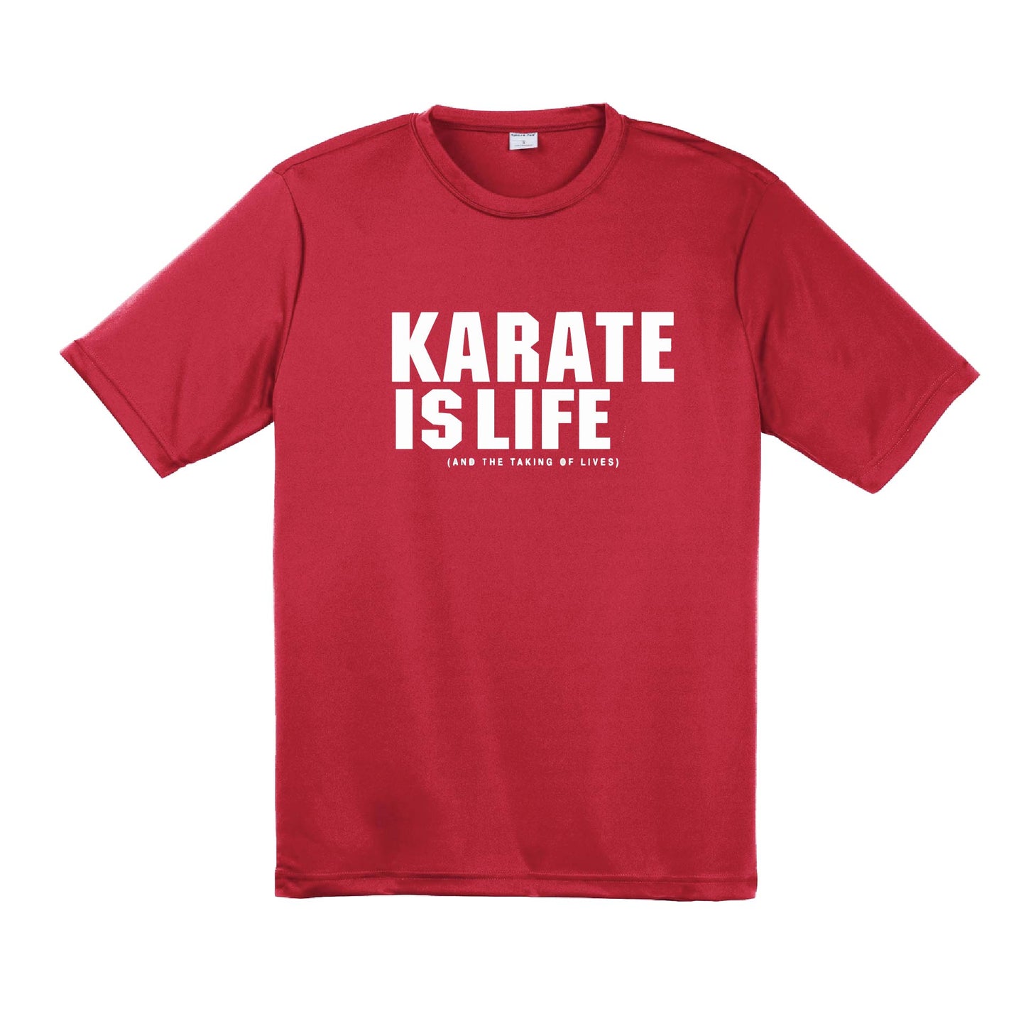 Karate is LIfe | Men's Short Sleeve Athletic Karate Performance T-Shirt | 100% Polyester