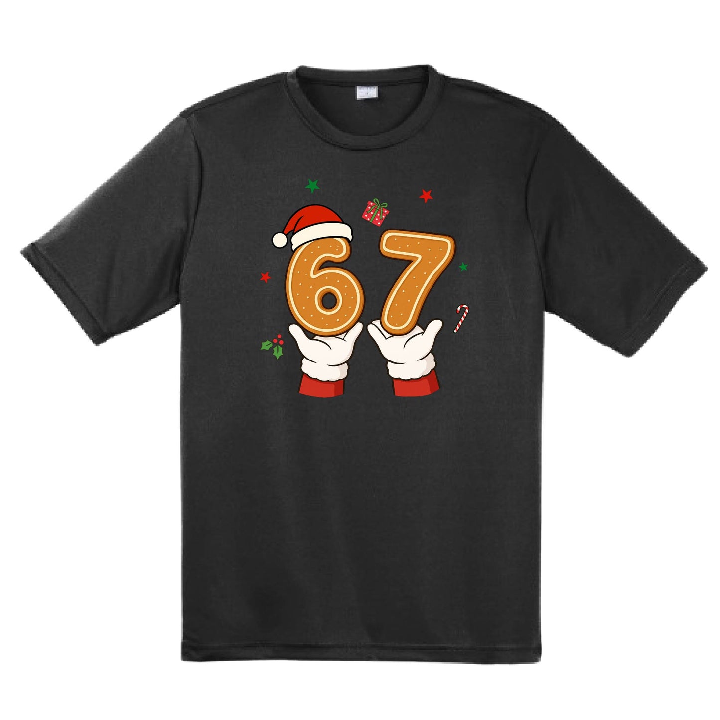 67 Christmas | Men's Short Sleeve Athletic Performance T-Shirt | 100% Polyester