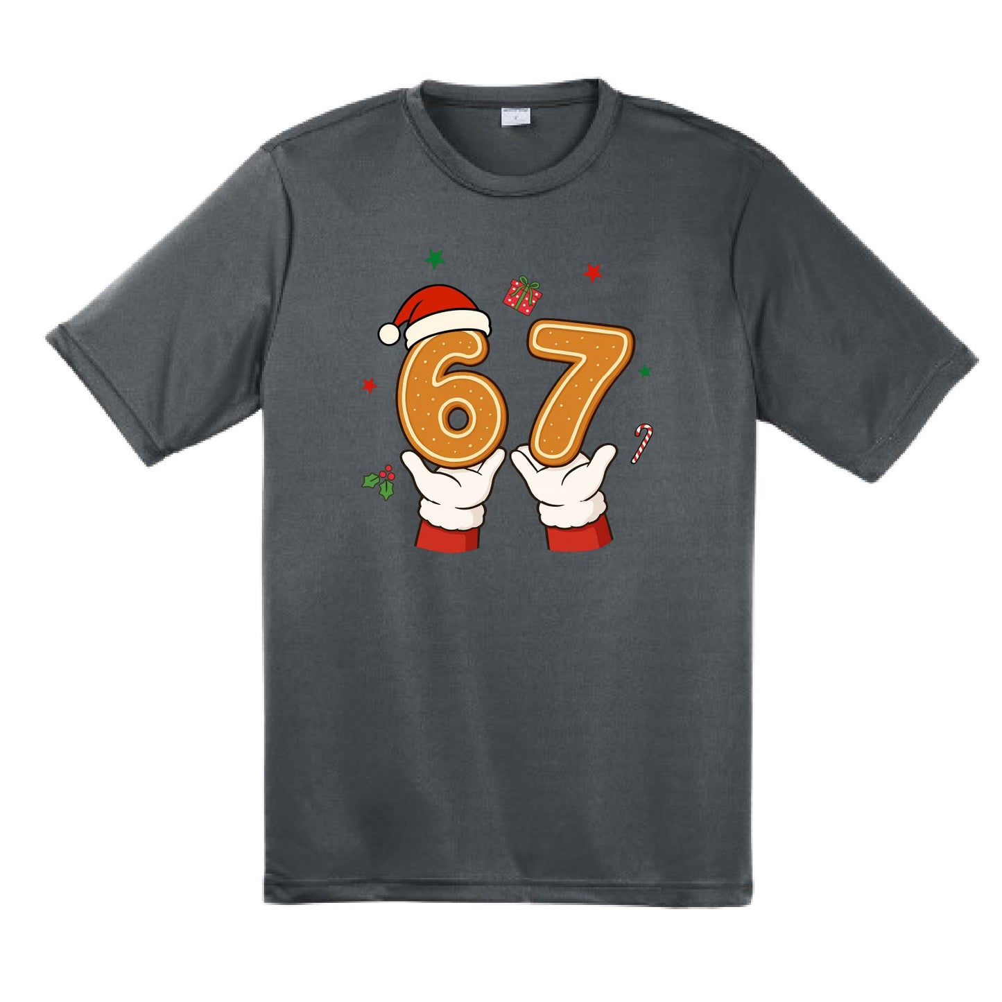 67 Christmas | Men's Short Sleeve Athletic Performance T-Shirt | 100% Polyester