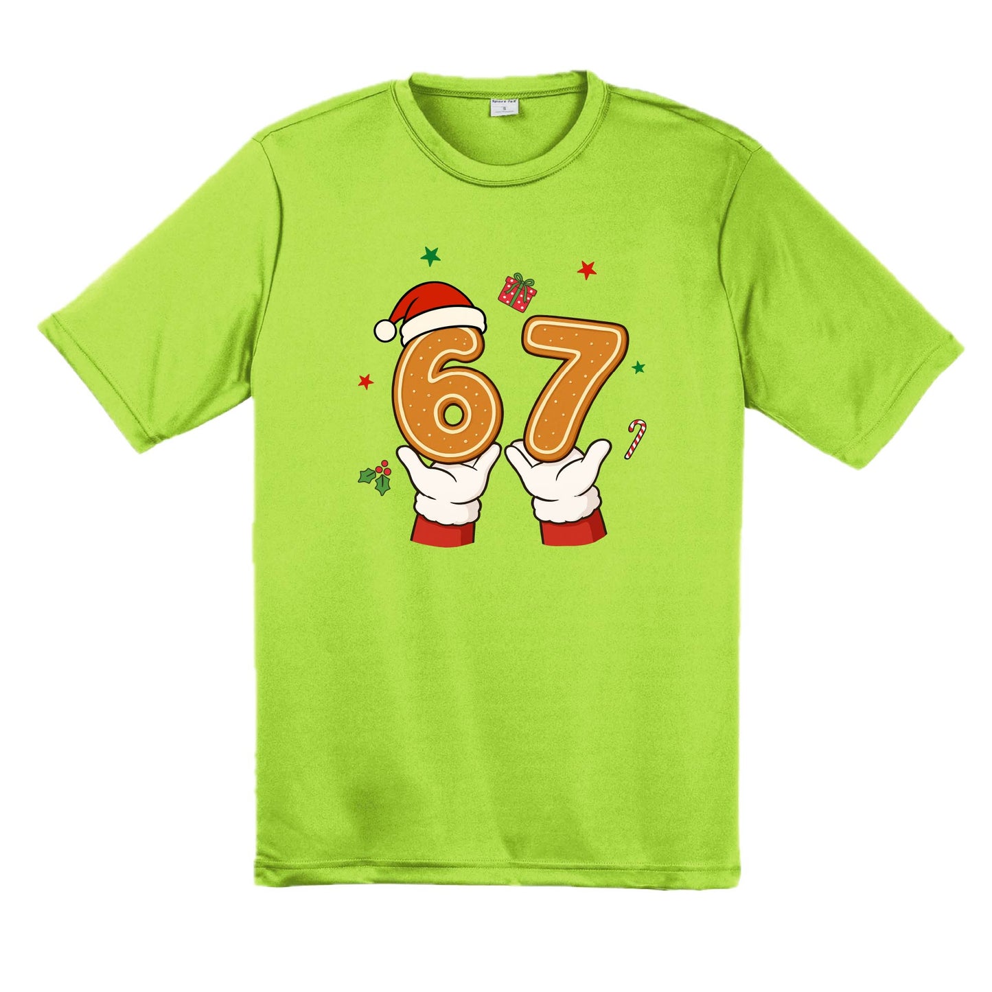 67 Christmas | Men's Short Sleeve Athletic Performance T-Shirt | 100% Polyester