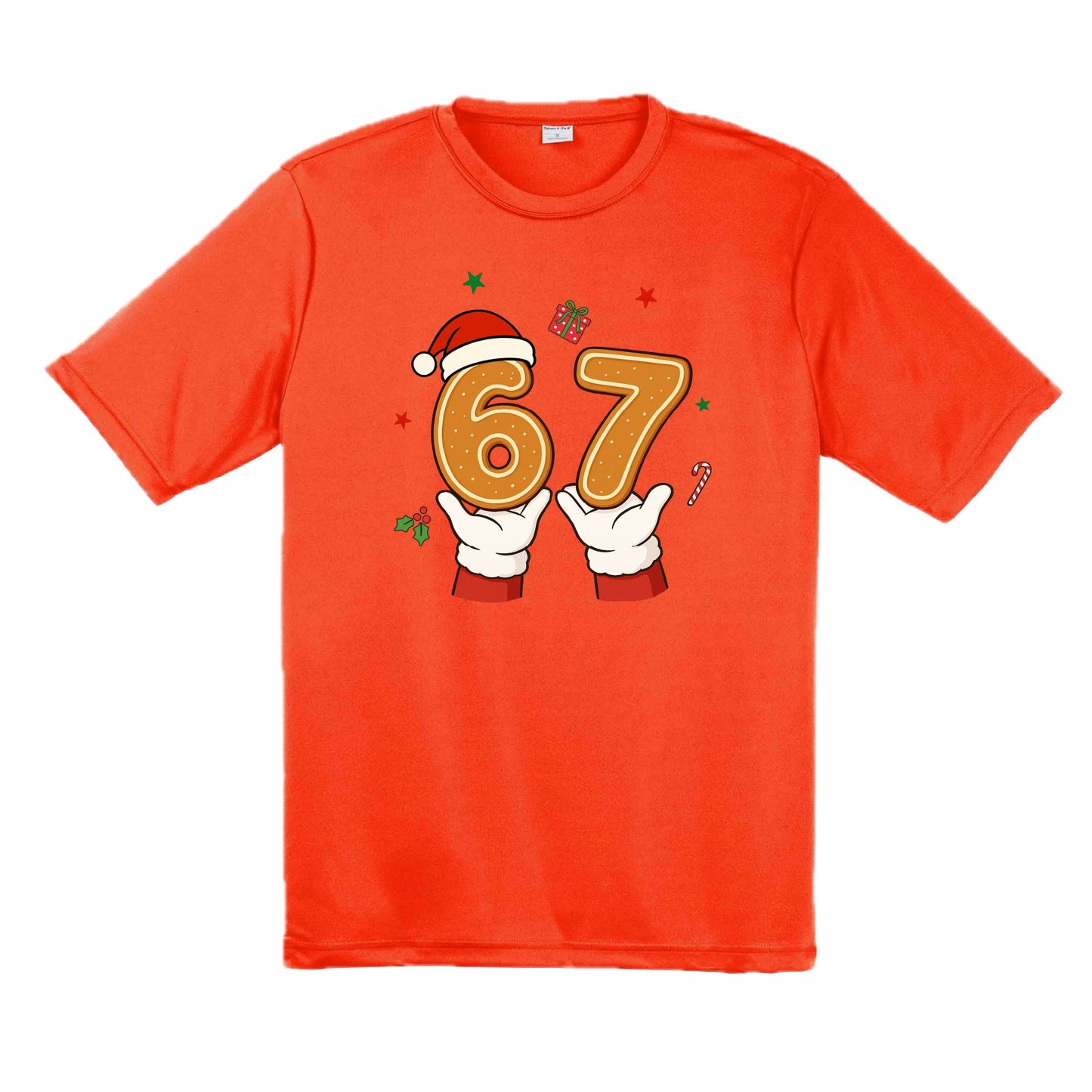 67 Christmas | Men's Short Sleeve Athletic Performance T-Shirt | 100% Polyester