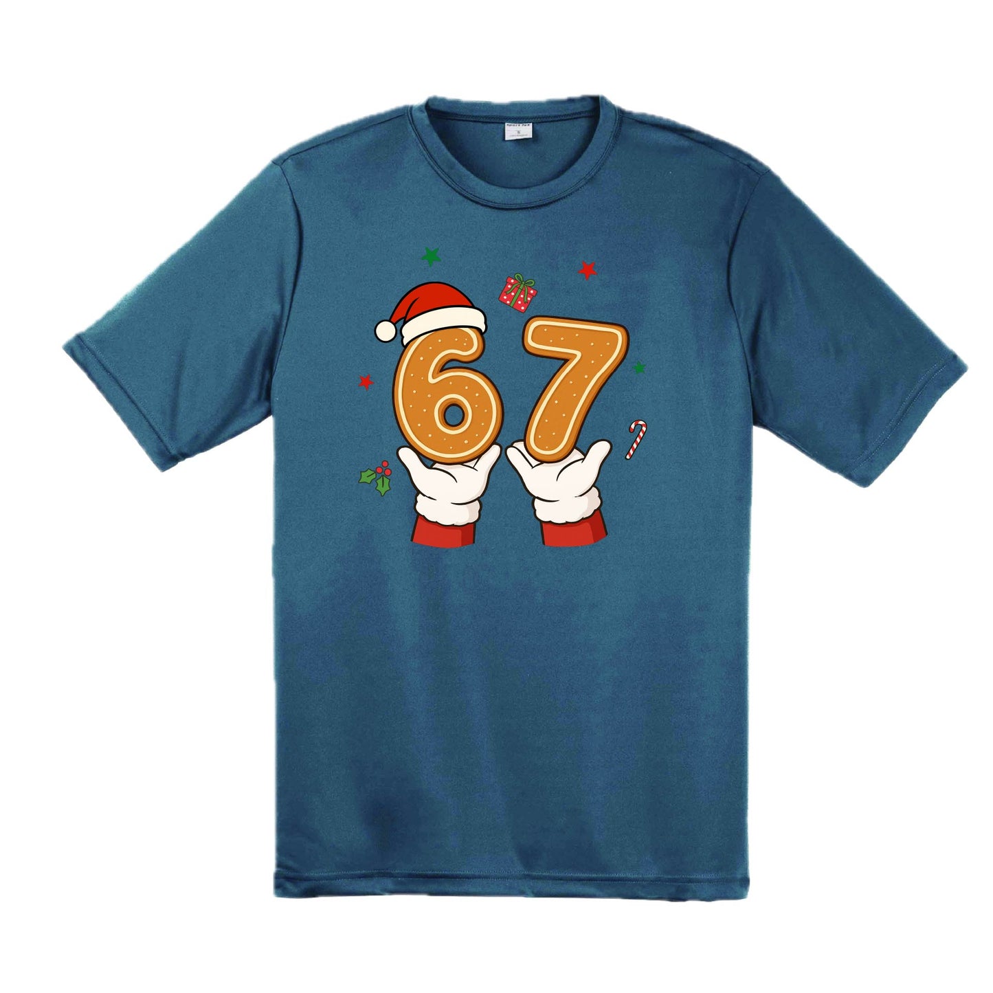 67 Christmas | Men's Short Sleeve Athletic Performance T-Shirt | 100% Polyester