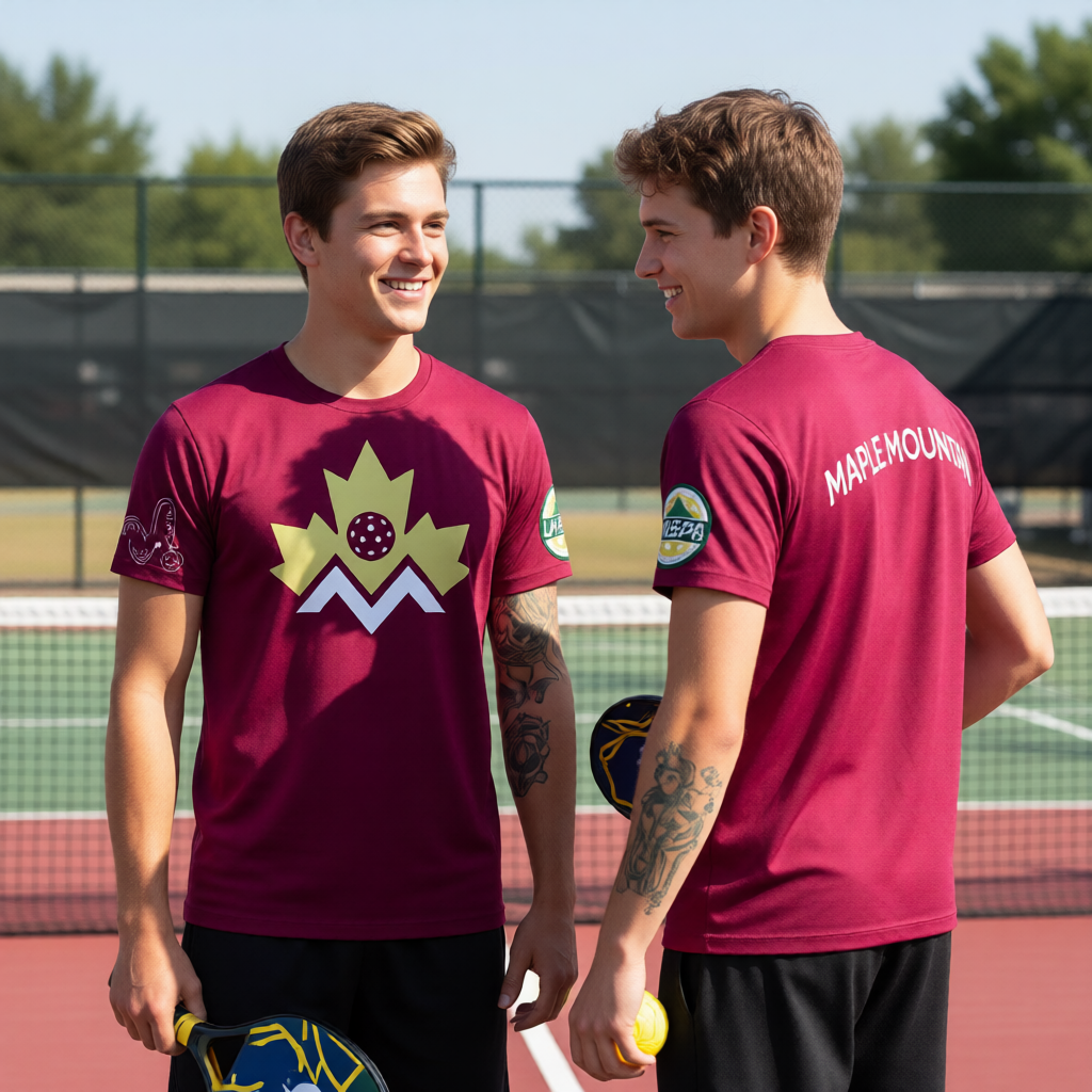 Maple Mountain High USHPA | Men's Short Sleeve Crewneck T-Shirts | 100% Polyester