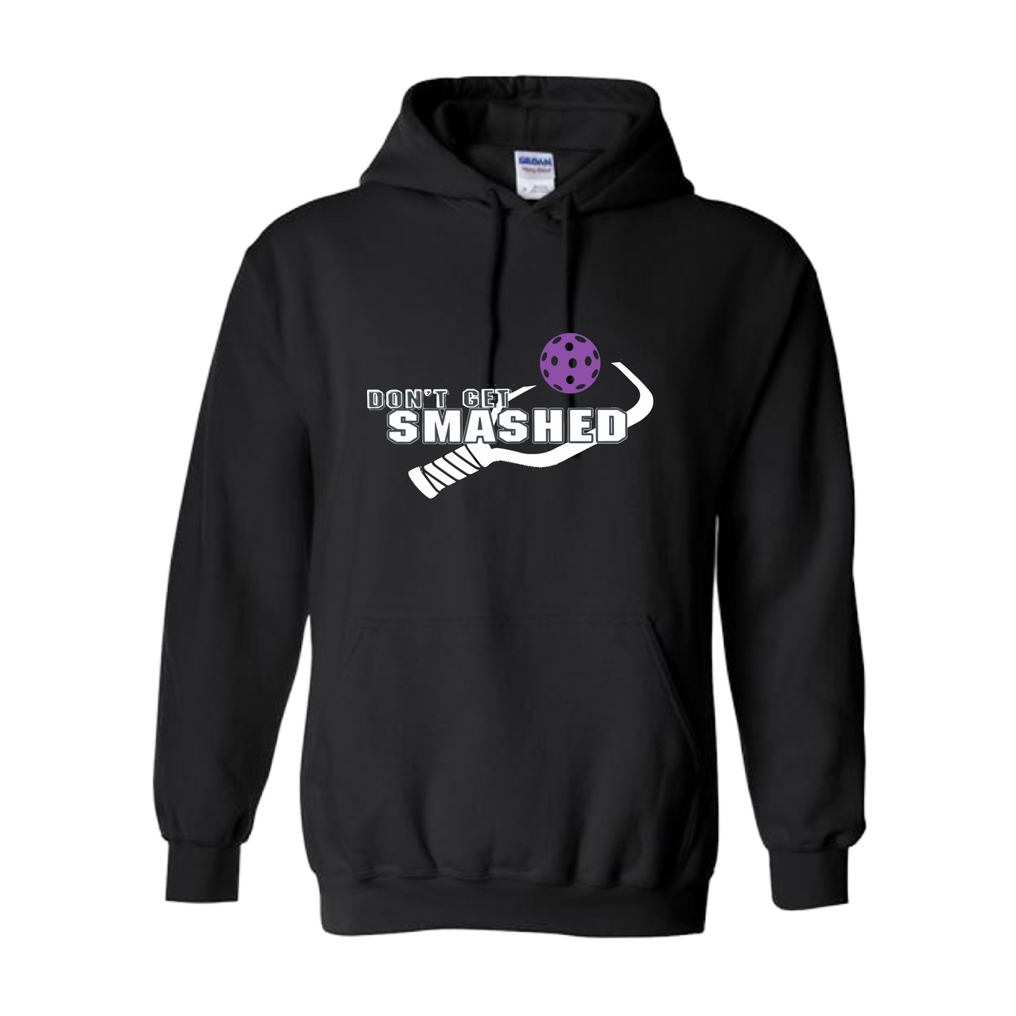 This cozy unisex hoodie will keep you toasty on the Pickleball court - soft, ultra-comfortable, and moisture-wicking with a double-lined hood and front pouch pocket. Get ready to be the star of the game with this eye-catching piece of apparel!