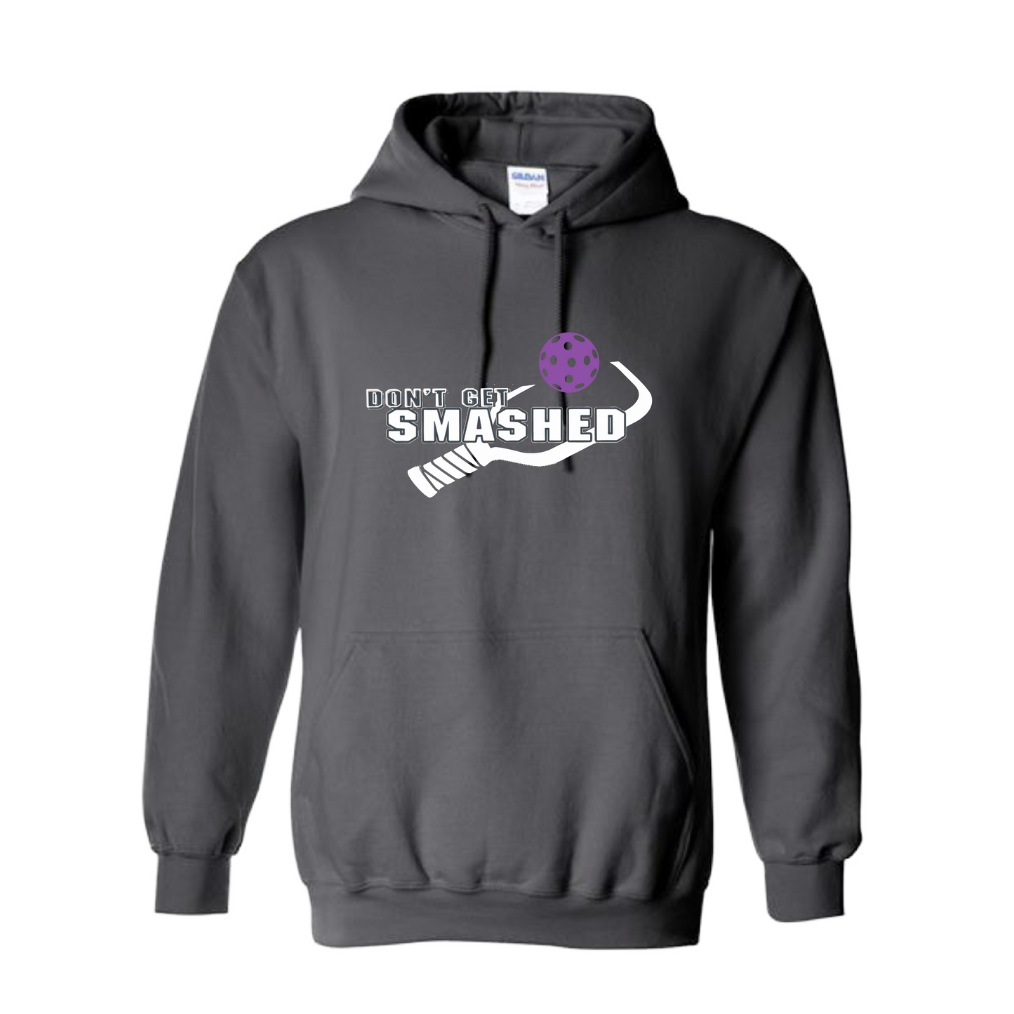 This cozy unisex hoodie will keep you toasty on the Pickleball court - soft, ultra-comfortable, and moisture-wicking with a double-lined hood and front pouch pocket. Get ready to be the star of the game with this eye-catching piece of apparel!