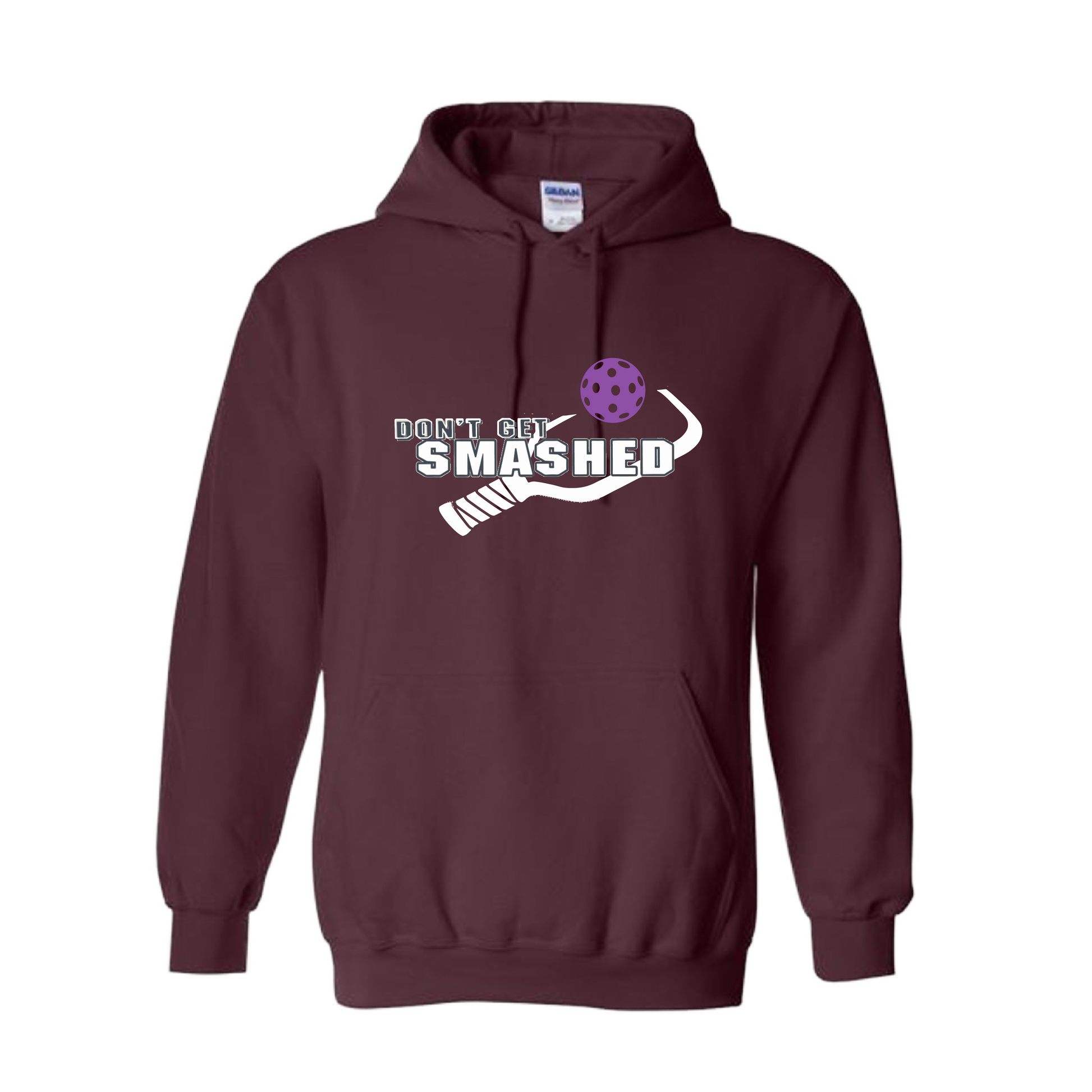 This cozy unisex hoodie will keep you toasty on the Pickleball court - soft, ultra-comfortable, and moisture-wicking with a double-lined hood and front pouch pocket. Get ready to be the star of the game with this eye-catching piece of apparel!