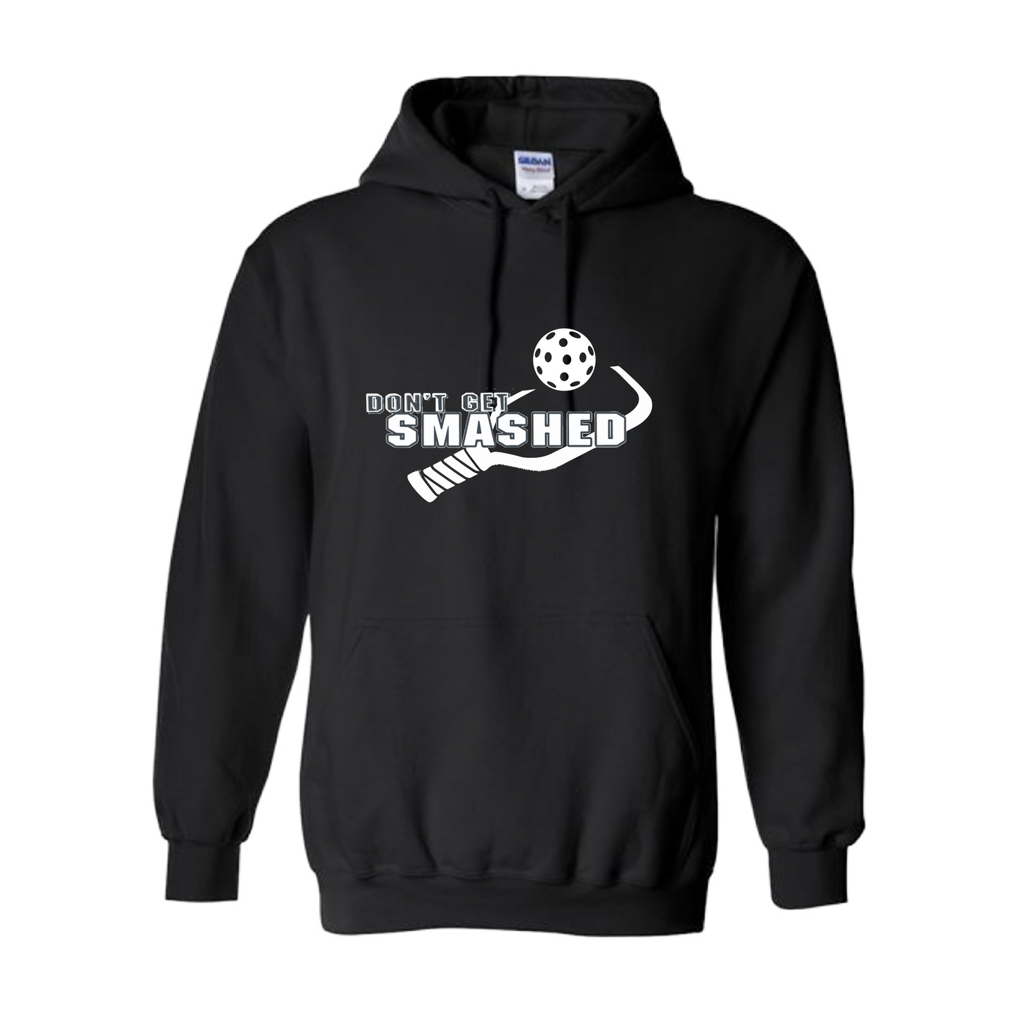 This cozy unisex hoodie will keep you toasty on the Pickleball court - soft, ultra-comfortable, and moisture-wicking with a double-lined hood and front pouch pocket. Get ready to be the star of the game with this eye-catching piece of apparel!