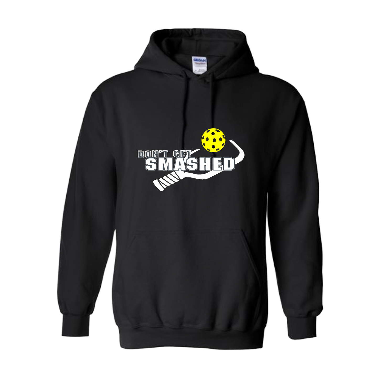 This cozy unisex hoodie will keep you toasty on the Pickleball court - soft, ultra-comfortable, and moisture-wicking with a double-lined hood and front pouch pocket. Get ready to be the star of the game with this eye-catching piece of apparel!