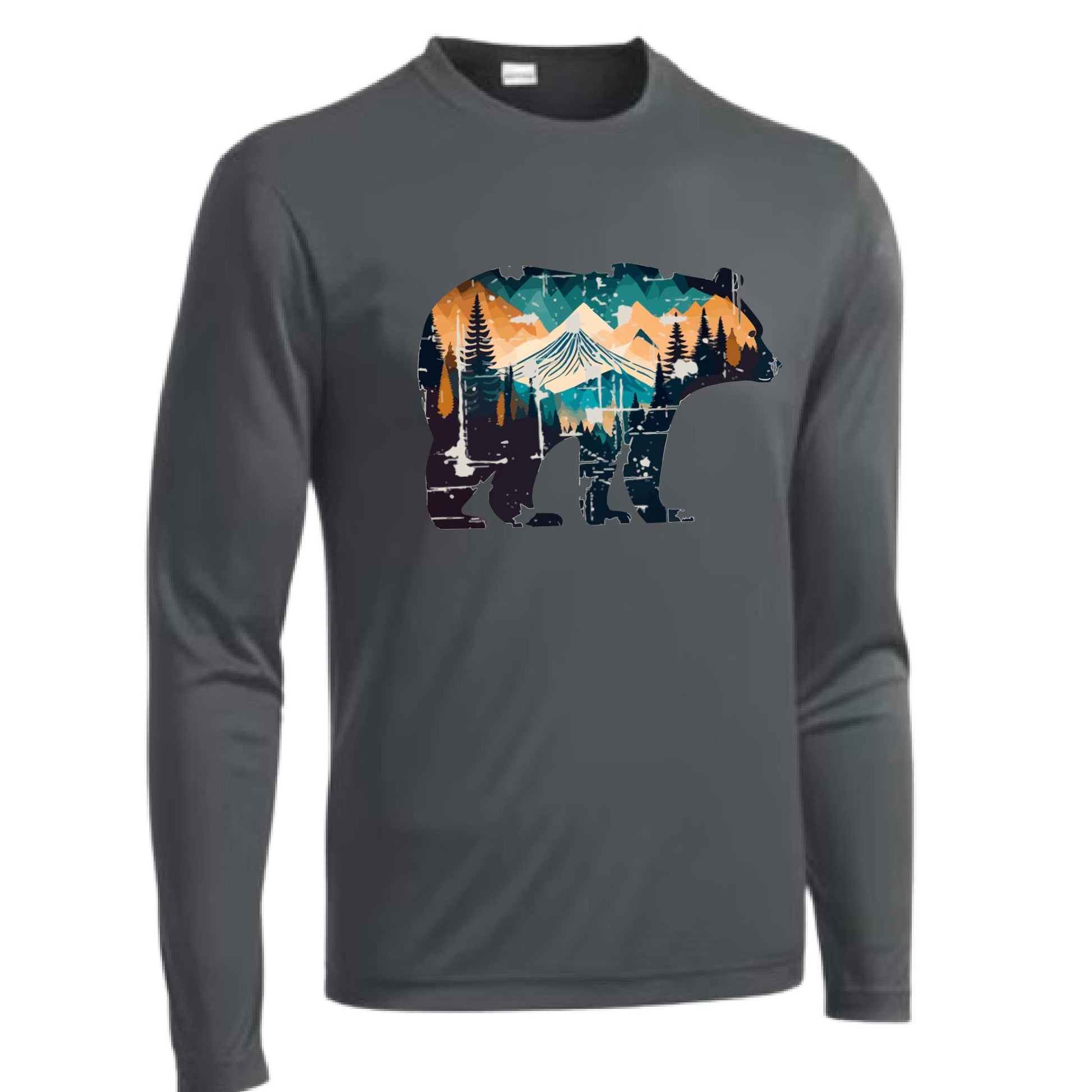 Bear Mountain | Men's Long Sleeve Camping Shirt | 100% Polyester