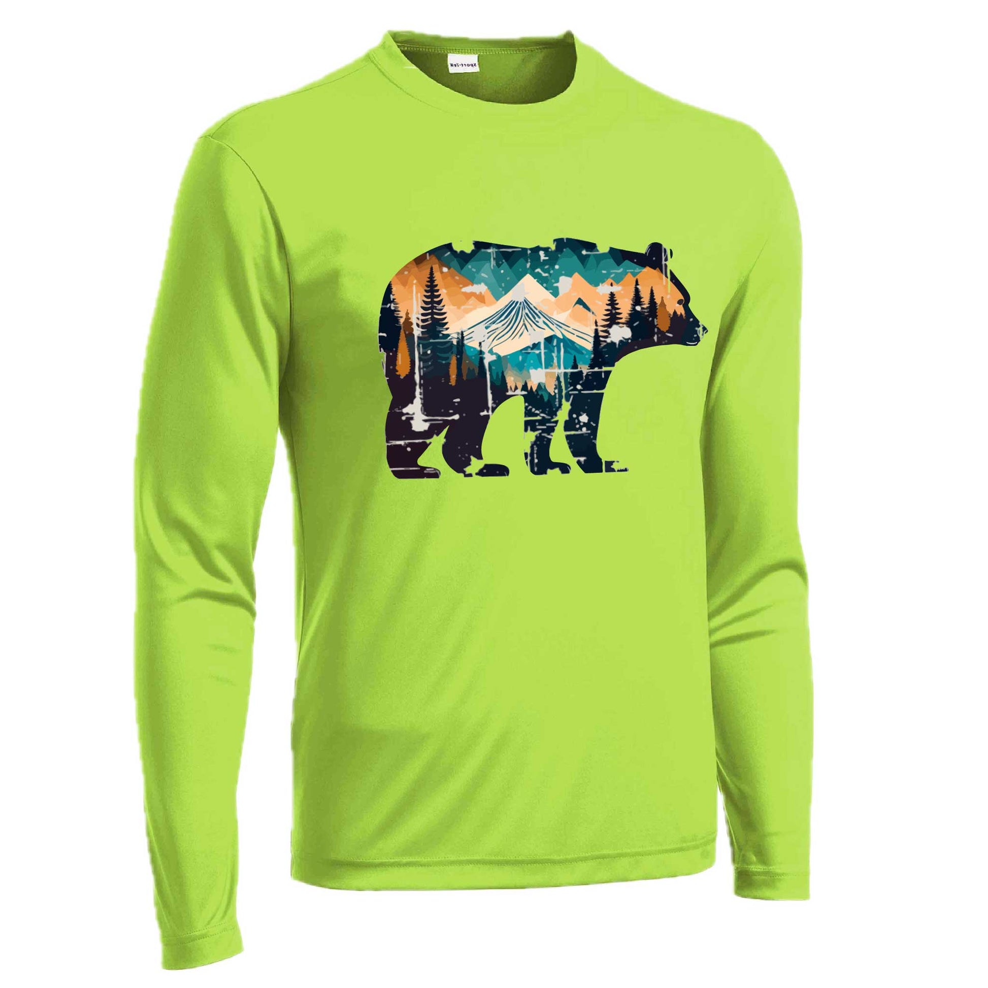 Bear Mountain | Men's Long Sleeve Camping Shirt | 100% Polyester