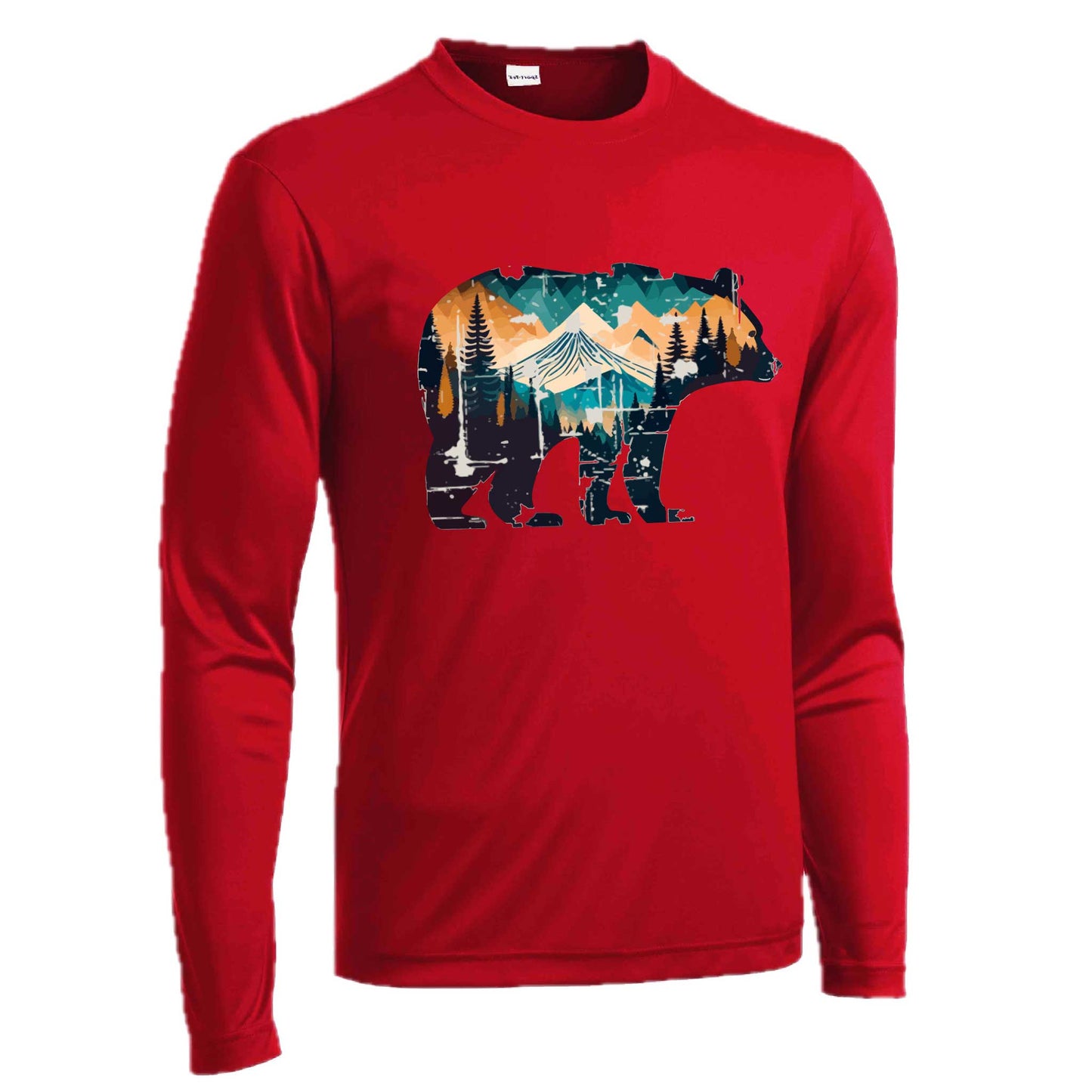 Bear Mountain | Men's Long Sleeve Camping Shirt | 100% Polyester