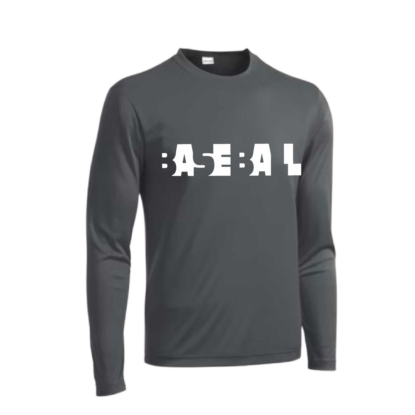 Change Up | Men's Long Sleeve Athletic Baseball Performance T-Shirt | 100% Polyester