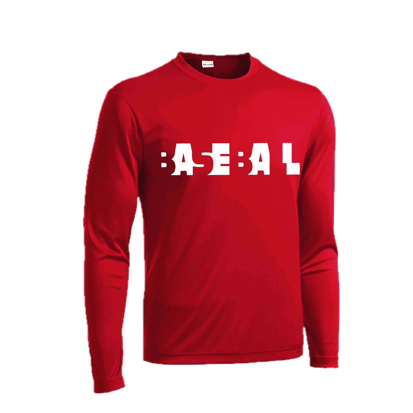 Change Up | Men's Long Sleeve Athletic Baseball Performance T-Shirt | 100% Polyester