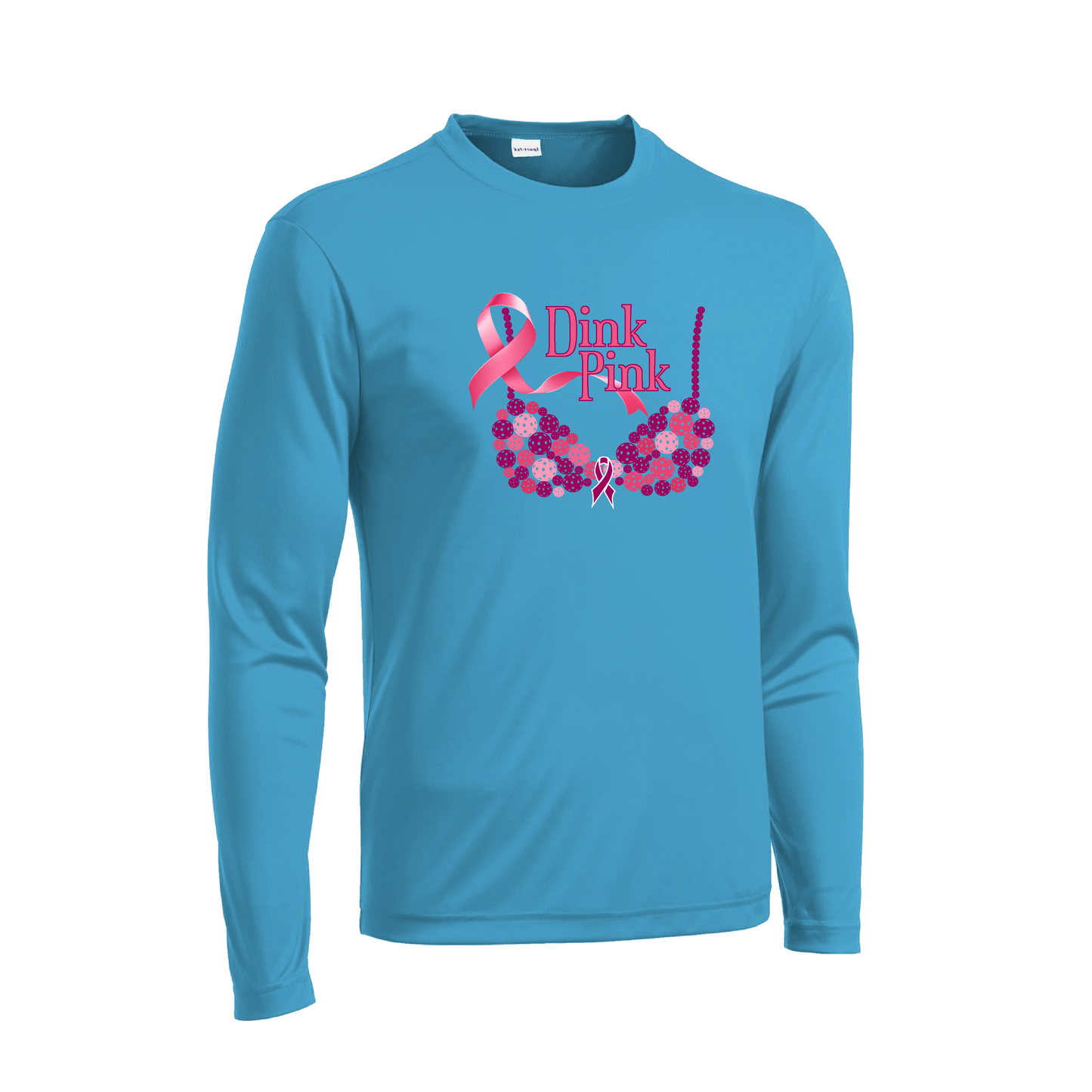 Dink Pink | Men's Long Sleeve Athletic Shirt | 100% Polyester