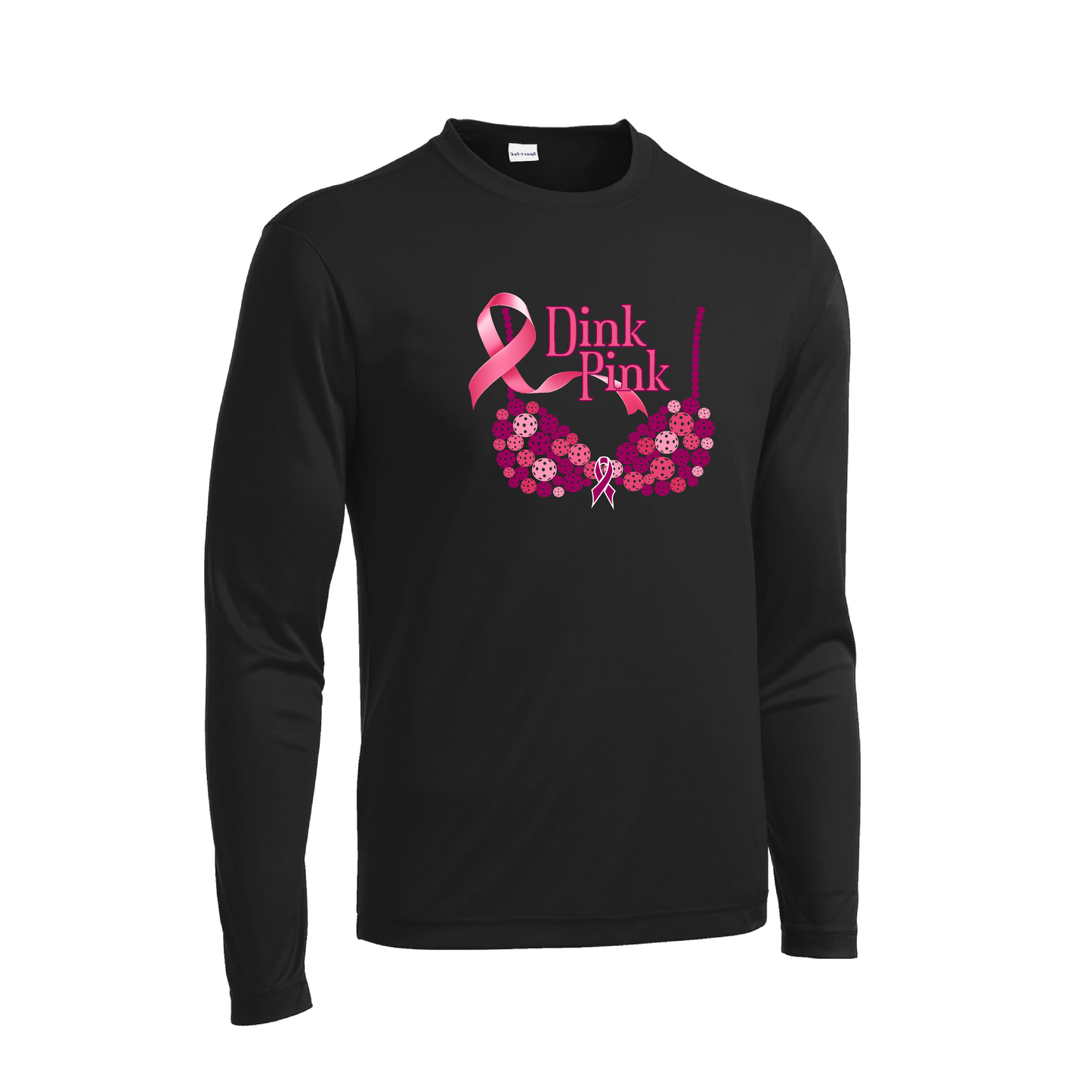 Dink Pink | Men's Long Sleeve Athletic Shirt | 100% Polyester