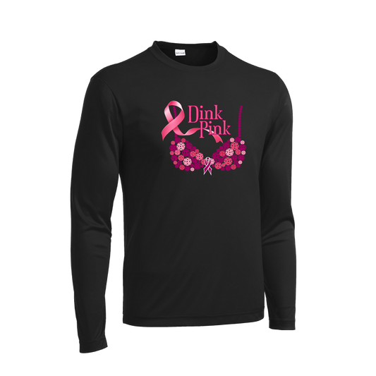 Dink Pink | Men's Long Sleeve Athletic Shirt | 100% Polyester