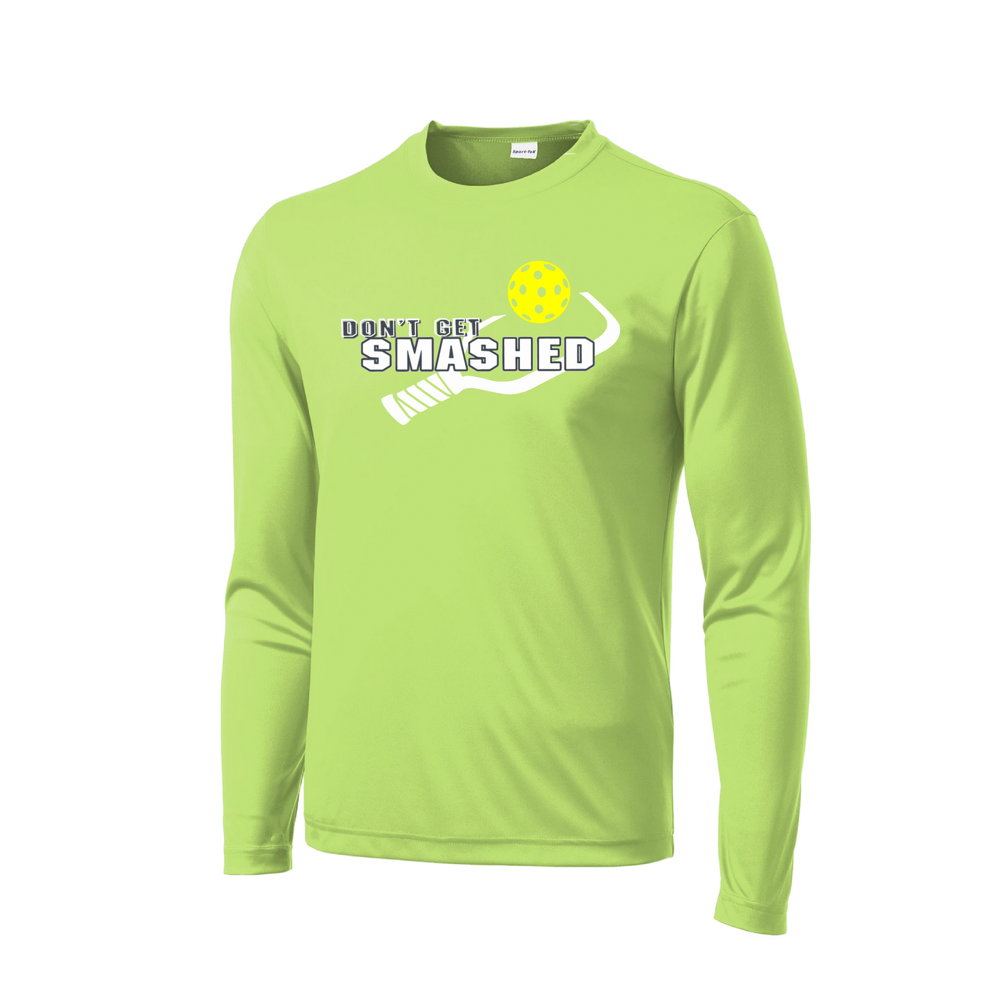 Stay comfortable and stylish with this breathable, lightweight Men's long sleeve shirt! PosiCharge technology ensures vivid colors and a well-maintained logo, setting you apart from the crowd. The removable tag and set-in sleeves are designed to keep you comfortable no matter where your day takes you.  Pickleball colors include purple, white or yellow. 
