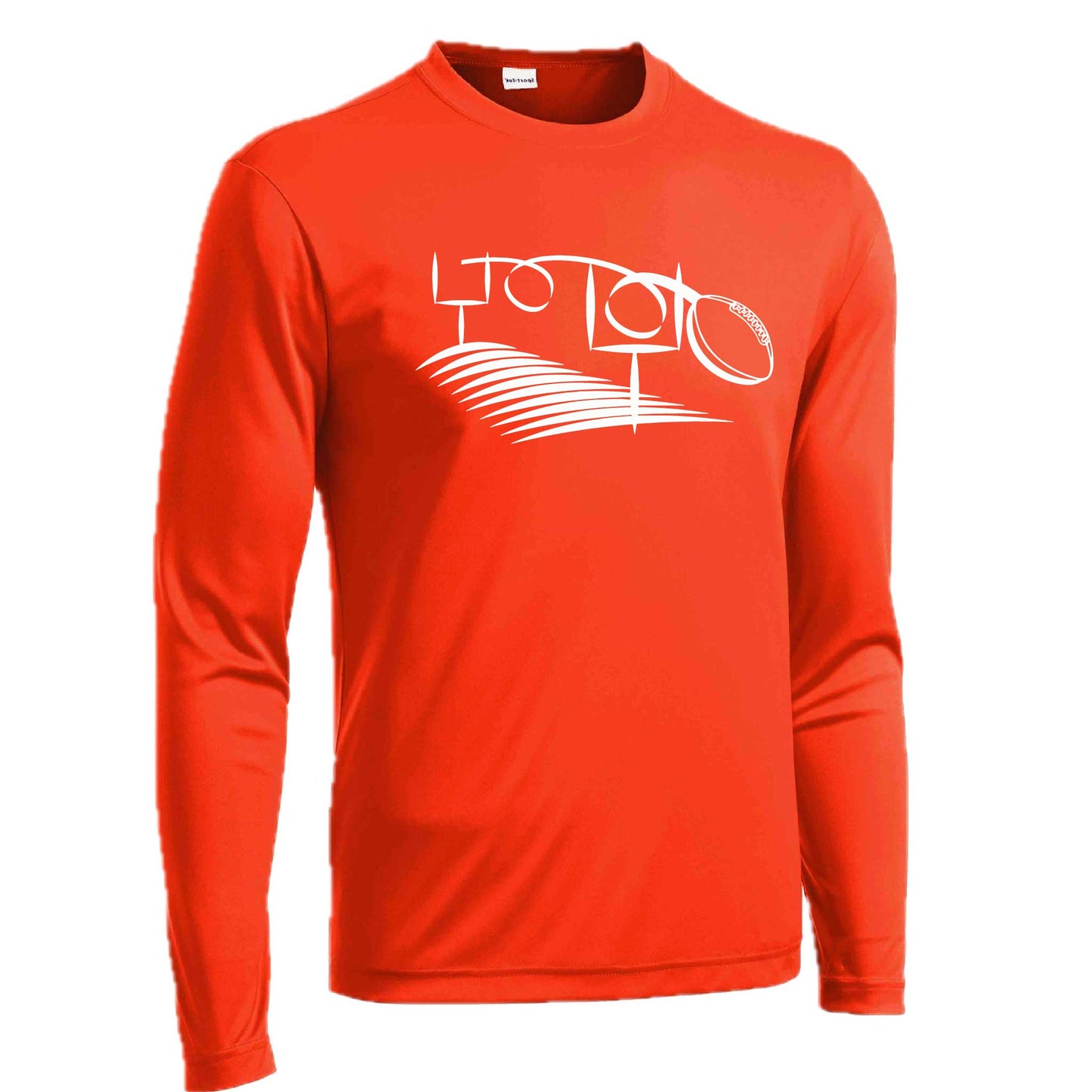 Football Field Goal | Men's Long Sleeve Football Shirt | 100% Polyester