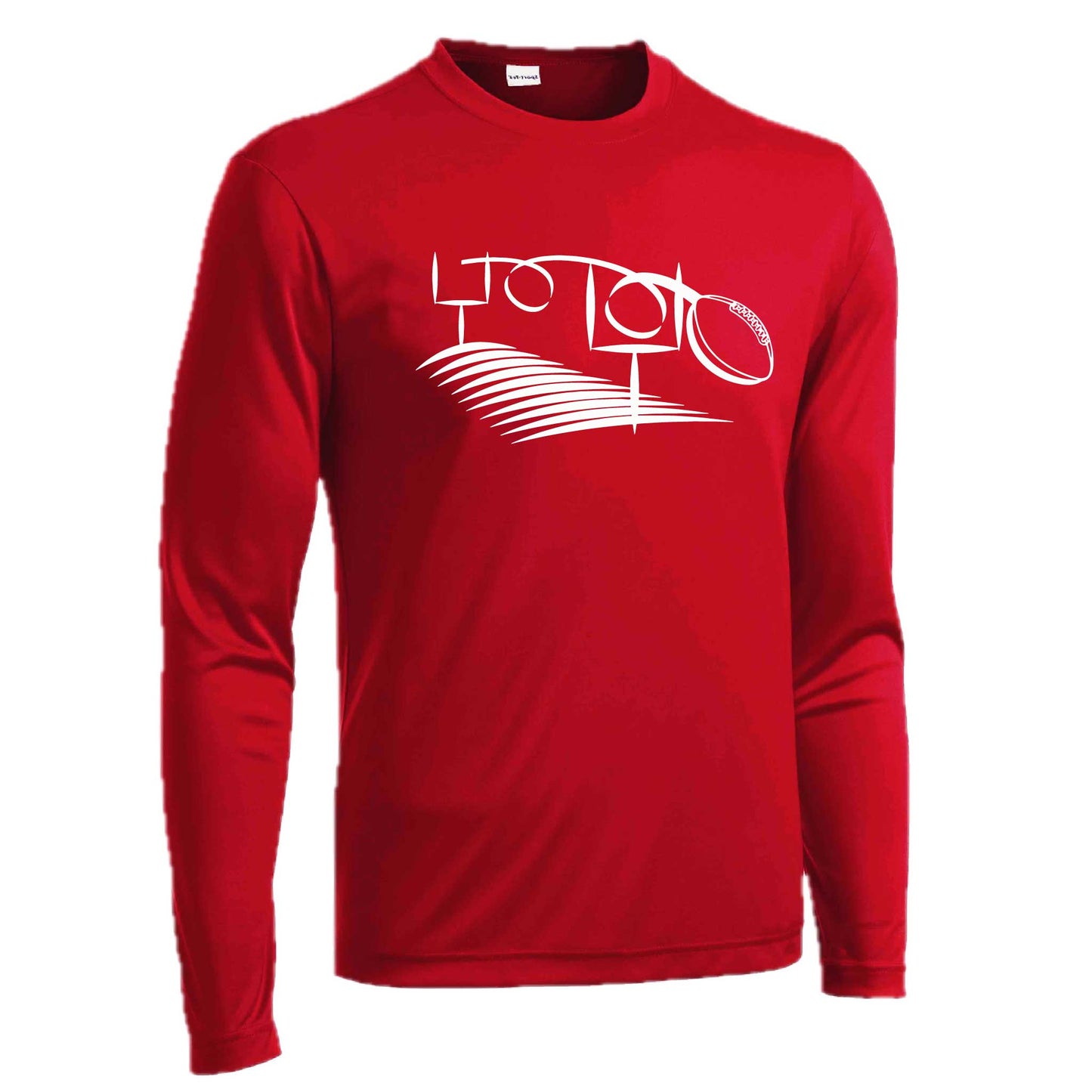 Football Field Goal | Men's Long Sleeve Football Shirt | 100% Polyester