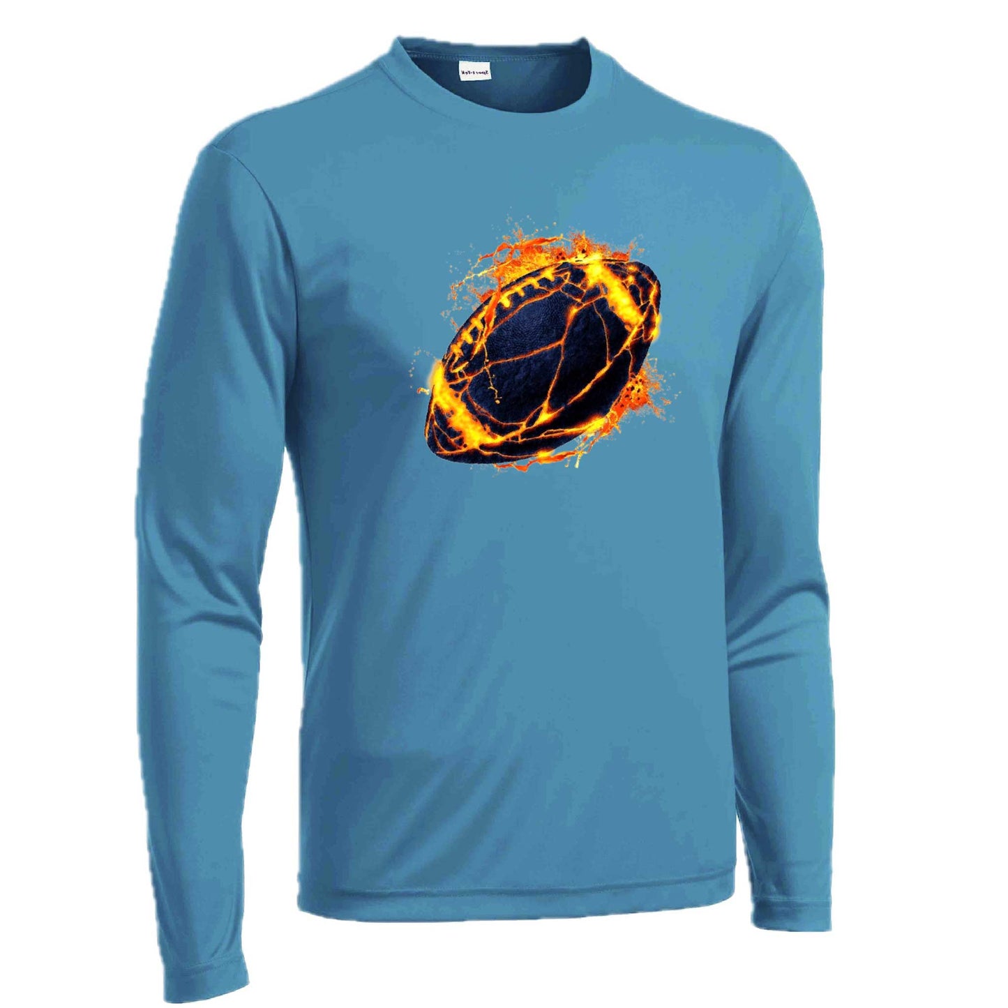 Fire Football | Men's Long Sleeve Football Shirt | 100% Polyester