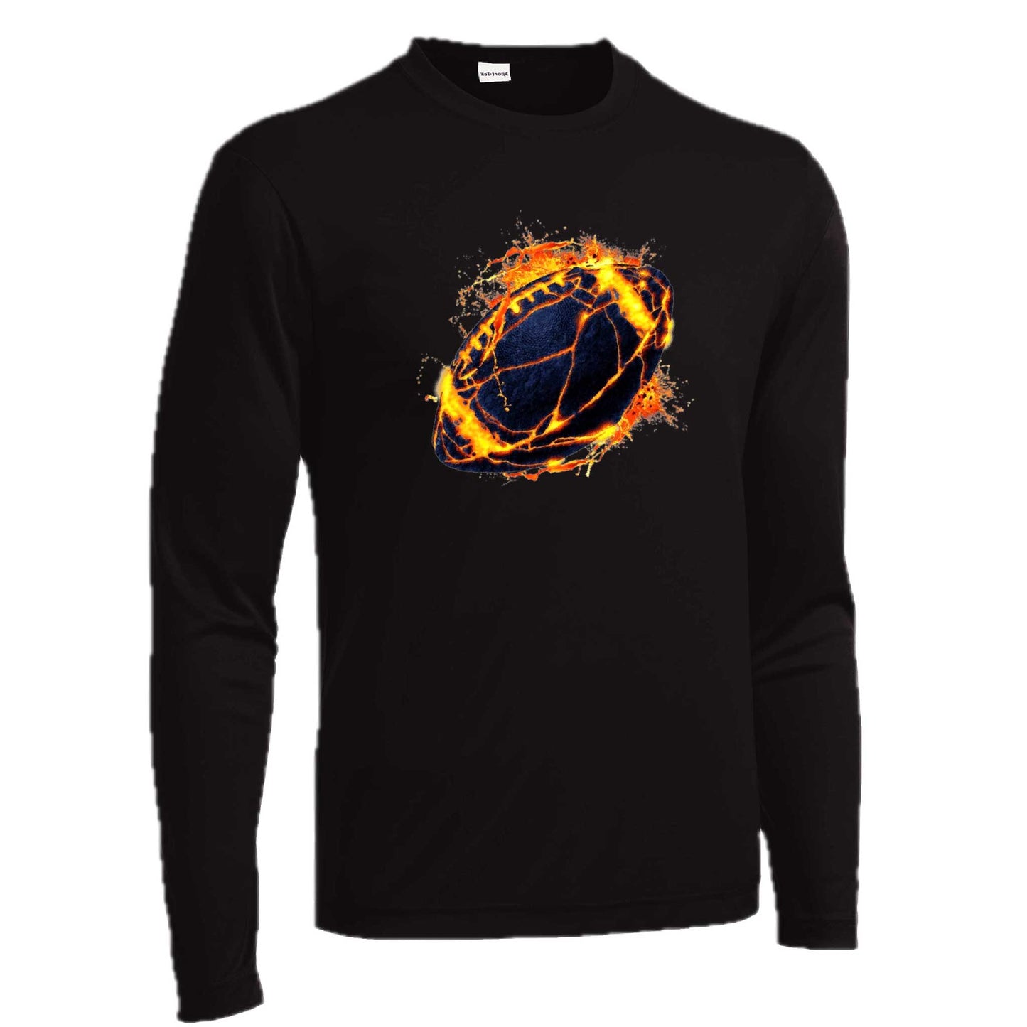Fire Football | Men's Long Sleeve Football Shirt | 100% Polyester
