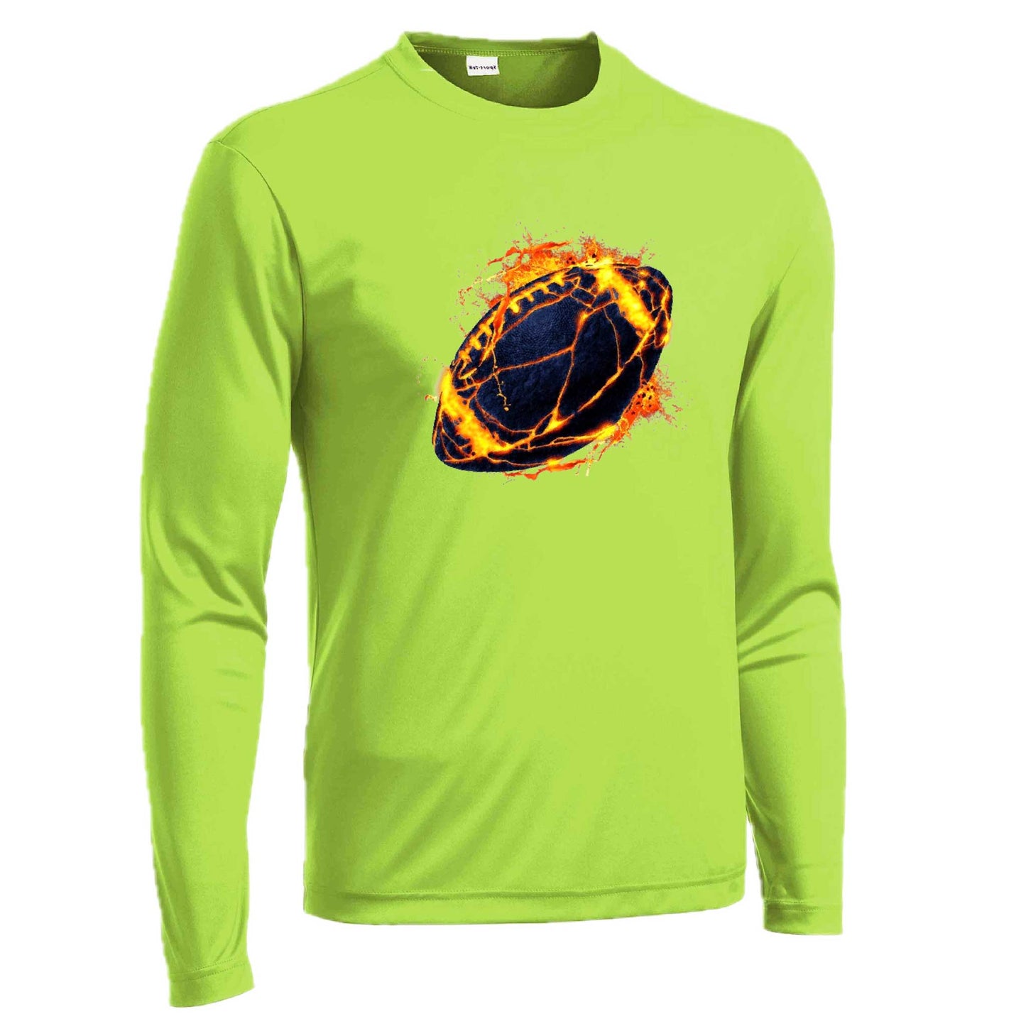 Fire Football | Men's Long Sleeve Football Shirt | 100% Polyester