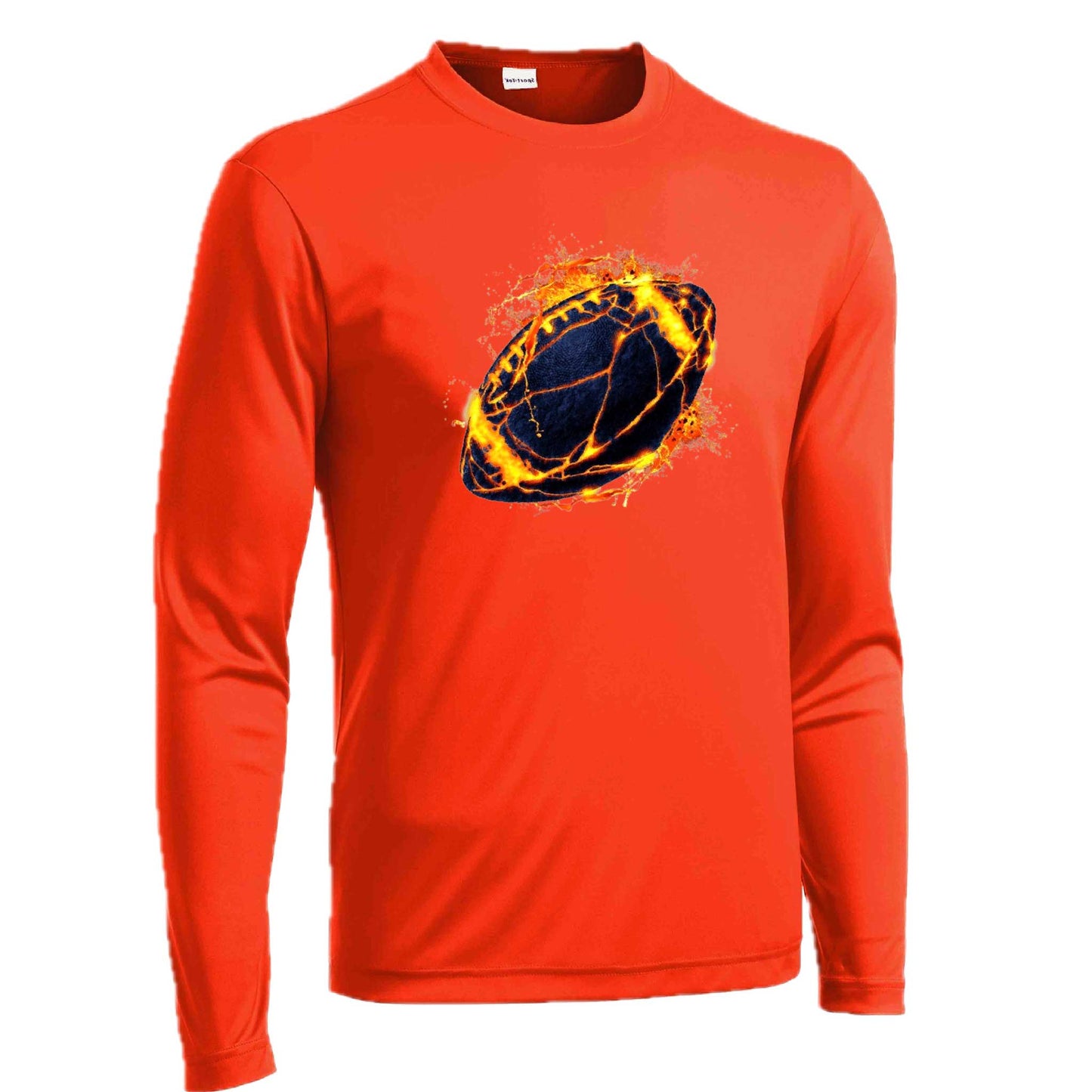 Fire Football | Men's Long Sleeve Football Shirt | 100% Polyester