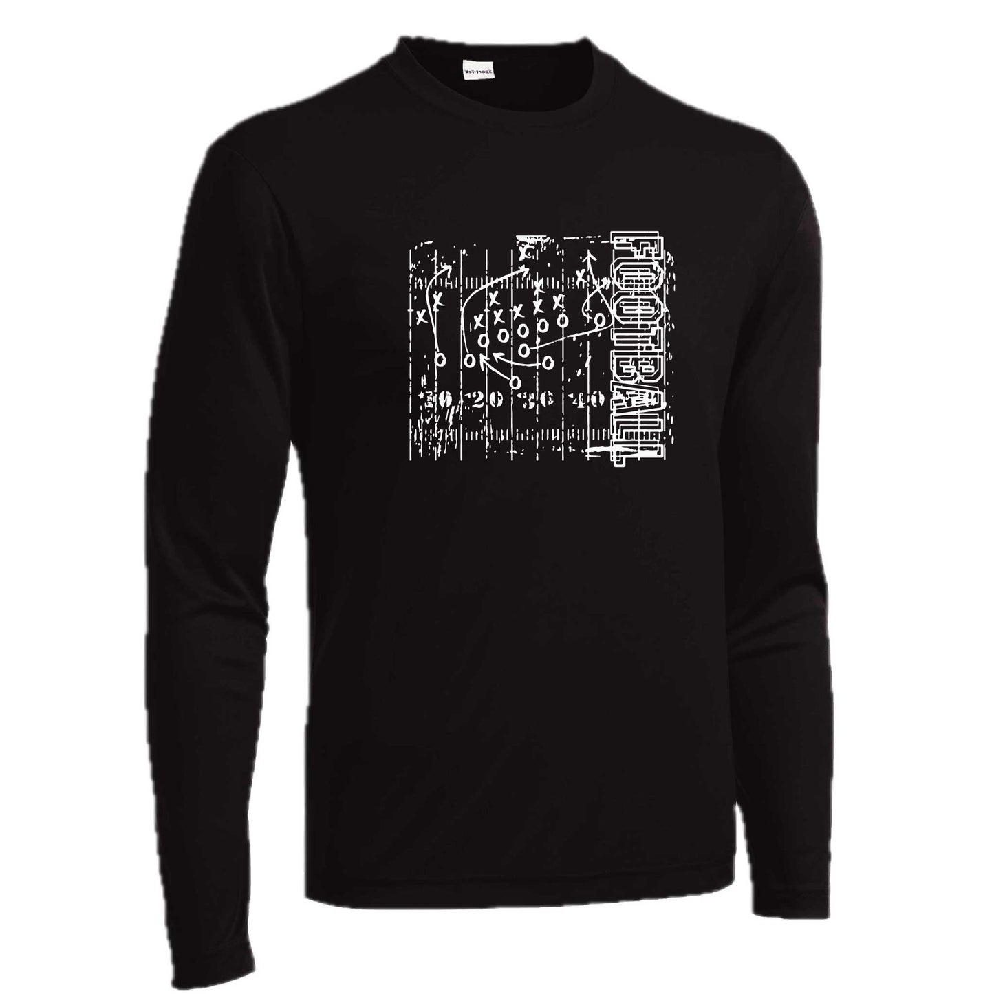 Football Field | Men's Long Sleeve Football Shirt | 100% Polyester