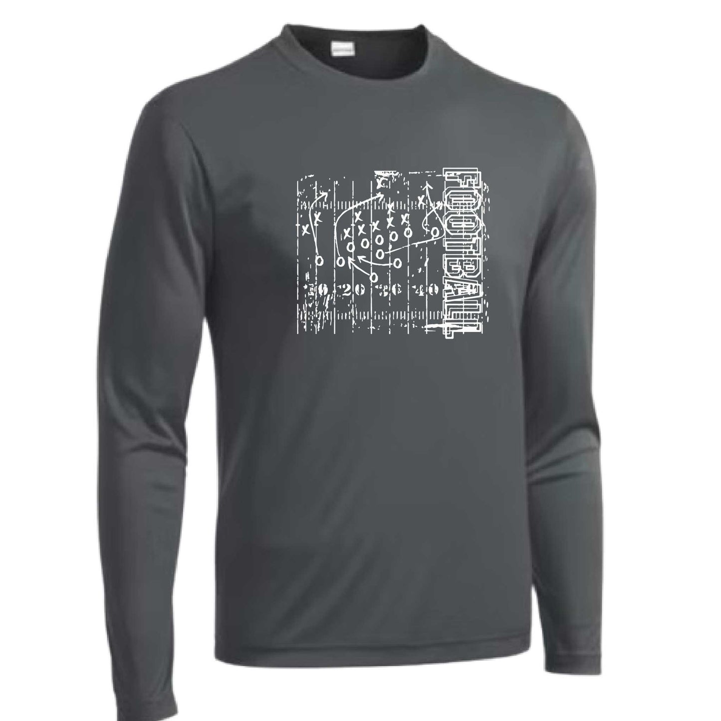 Football Field | Men's Long Sleeve Football Shirt | 100% Polyester