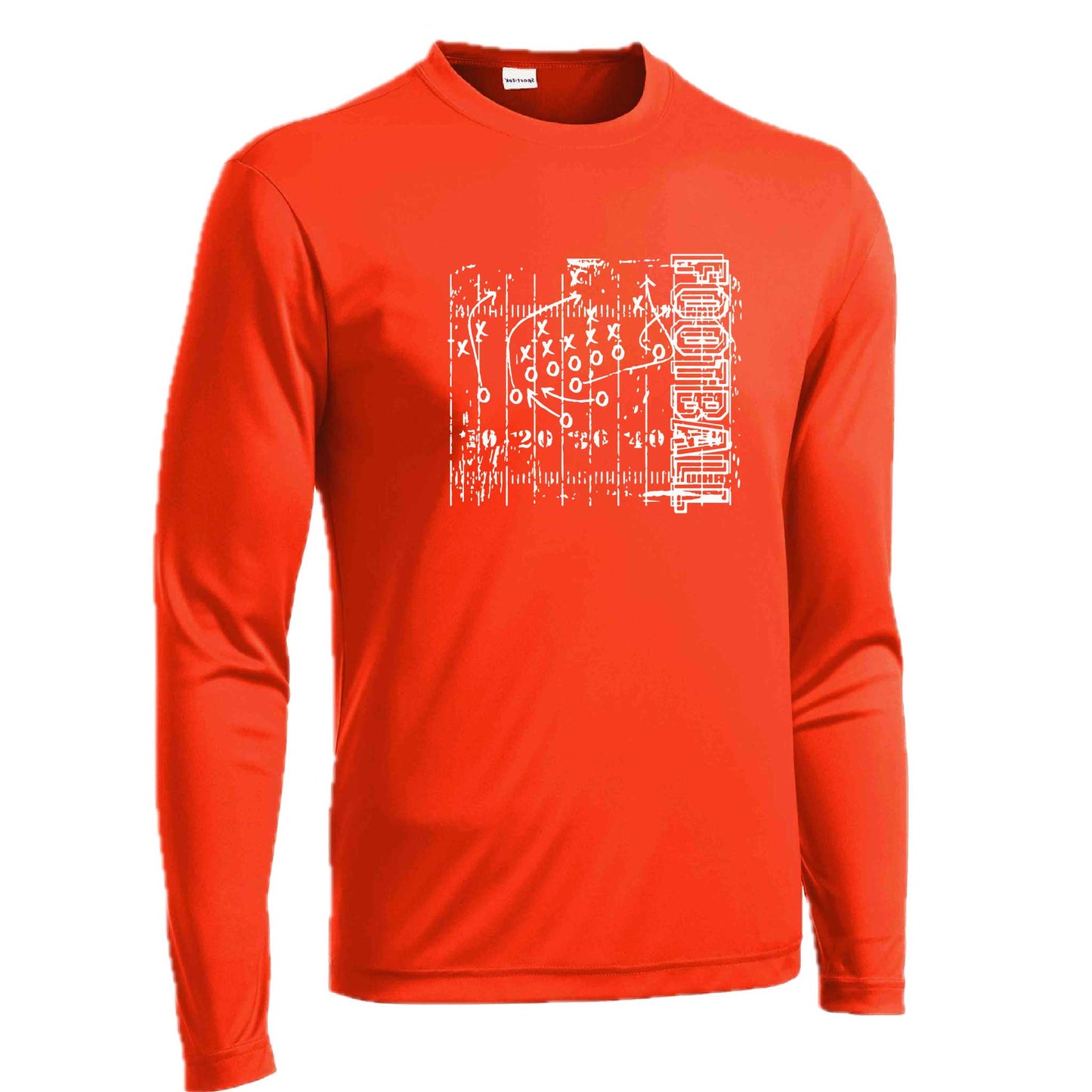 Football Field | Men's Long Sleeve Football Shirt | 100% Polyester