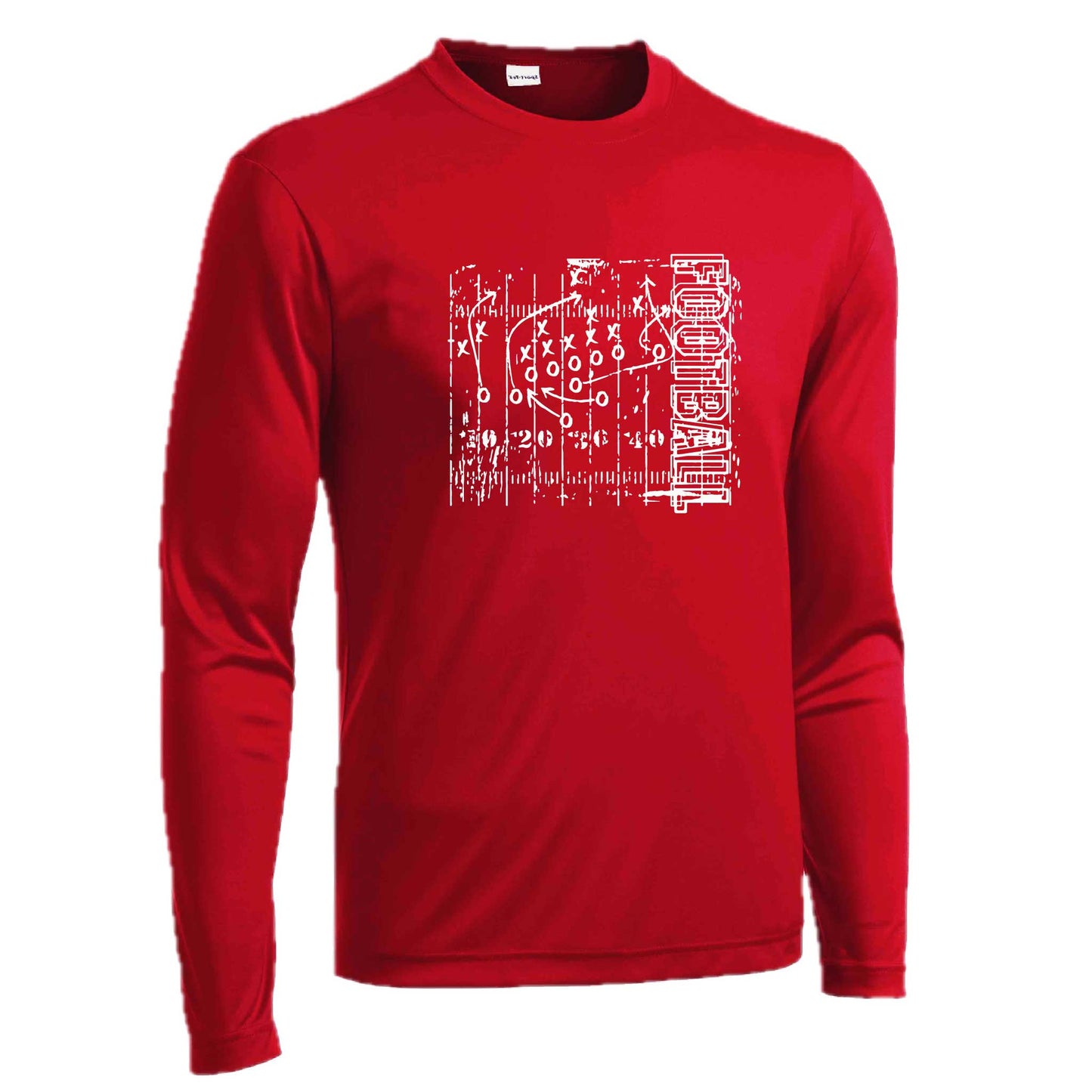 Football Field | Men's Long Sleeve Football Shirt | 100% Polyester