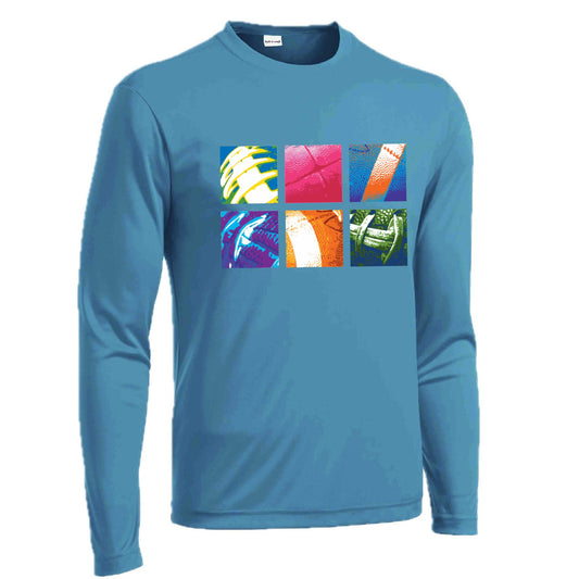 Football Squares | Men's Long Sleeve Football Shirt | 100% Polyester