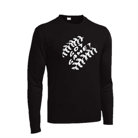 Got Game | Men's Long Sleeve Athletic Baseball Performance T-Shirt | 100% Polyester