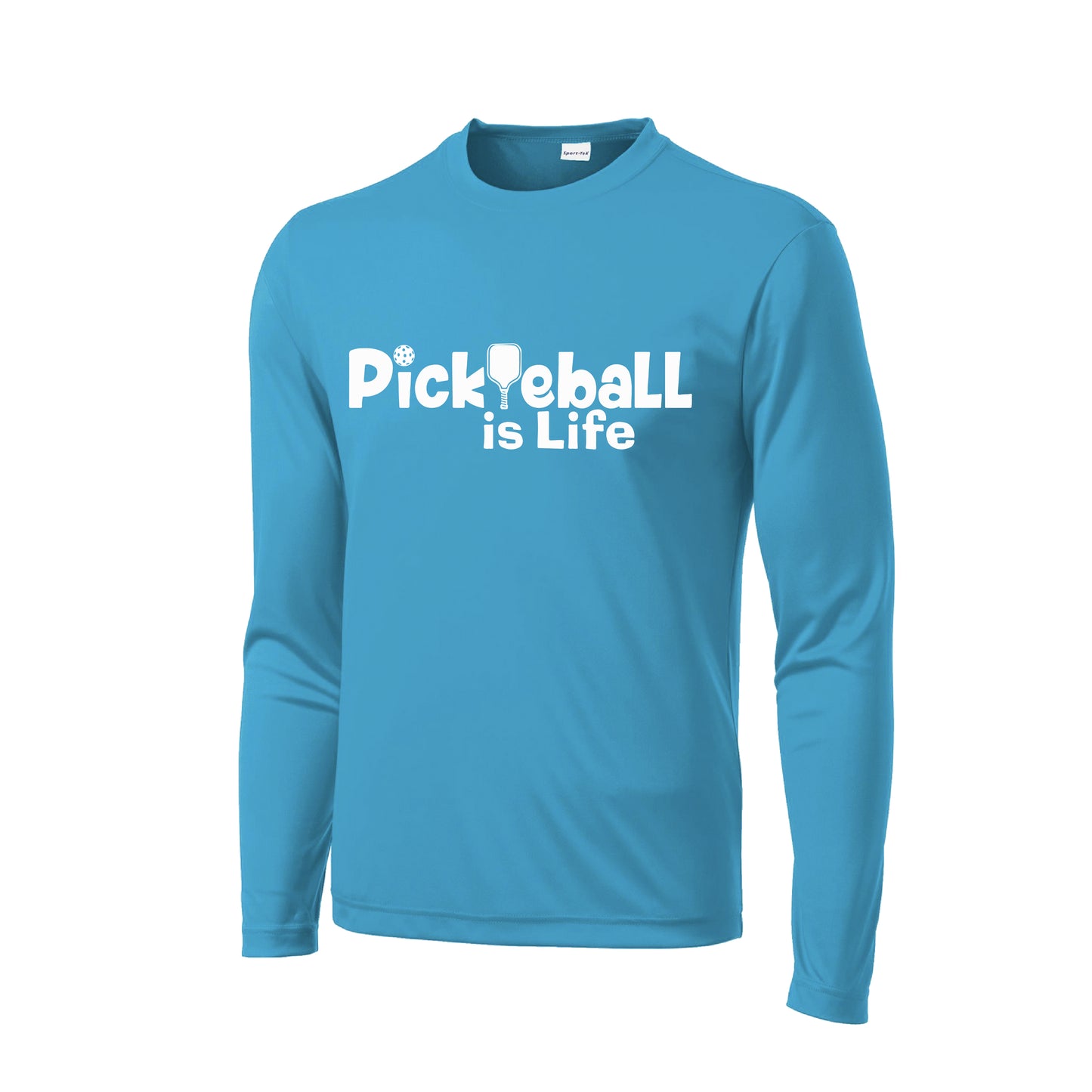 Pickleball Is Life | Men’s Long Sleeve Athletic Shirts | 100% Polyester