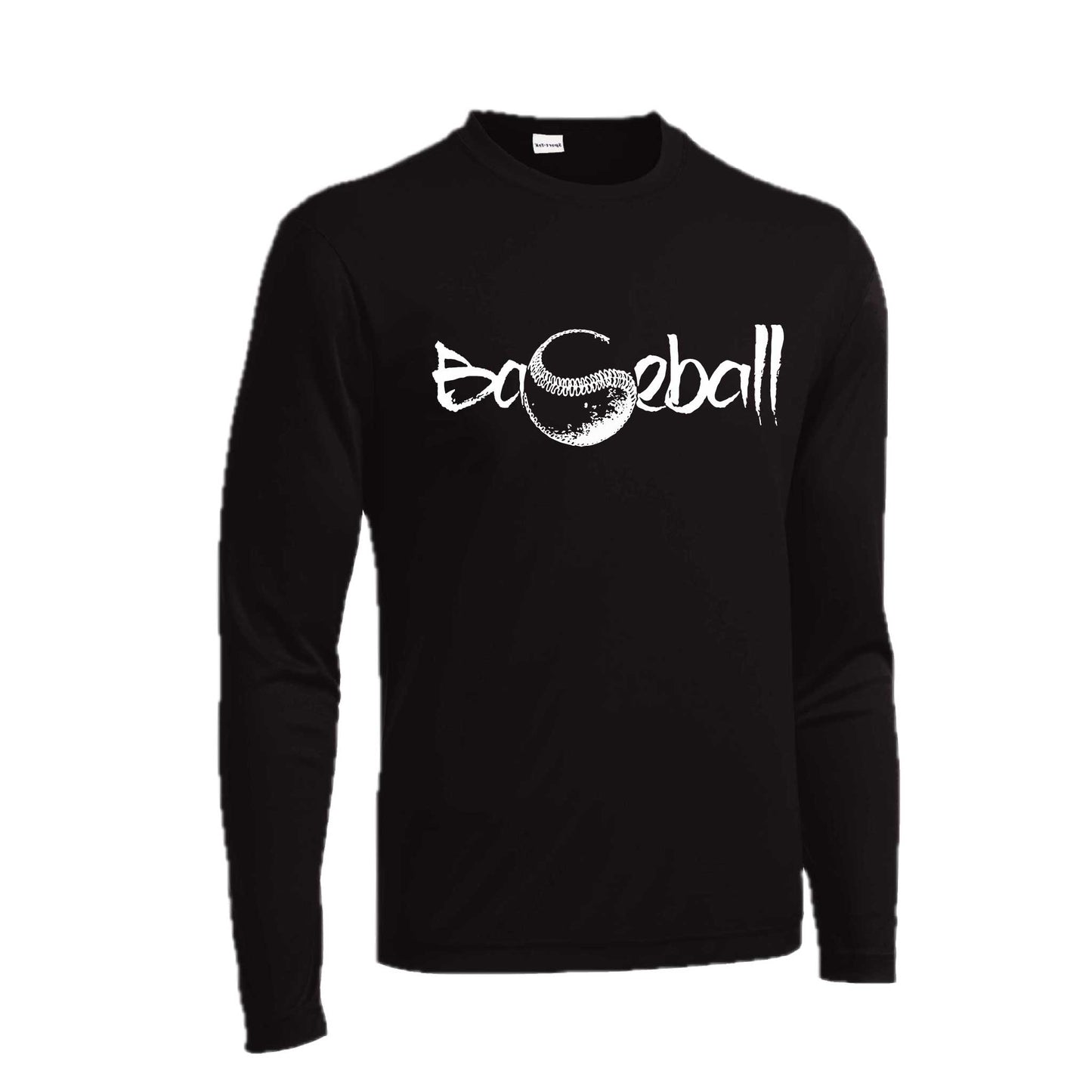 Pitch Perfect | Men's Long Sleeve Athletic Baseball Performance T-Shirt | 100% Polyester