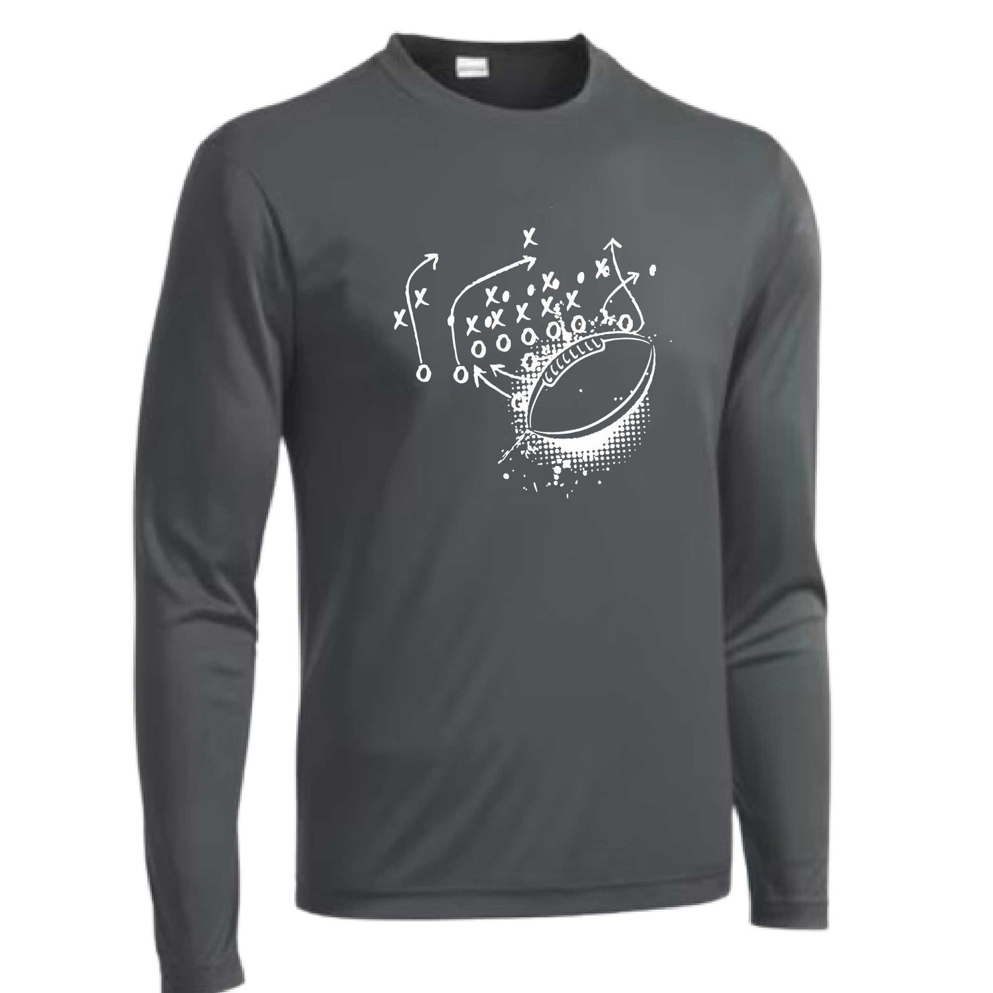 Football Playbook | Men's Long Sleeve Football Shirt | 100% Polyester