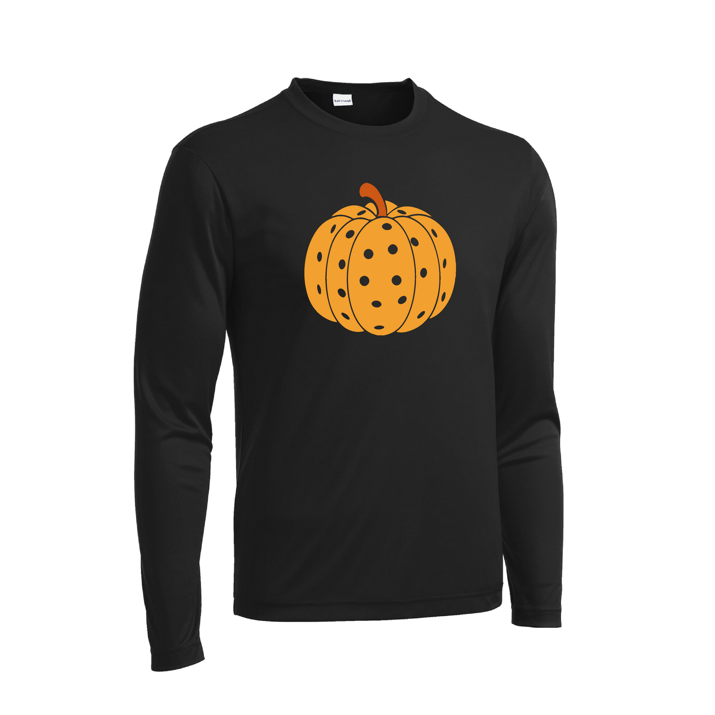 Pumpkin Pickleball  | Men's Long Sleeve Athletic Shirt | 100% Polyester