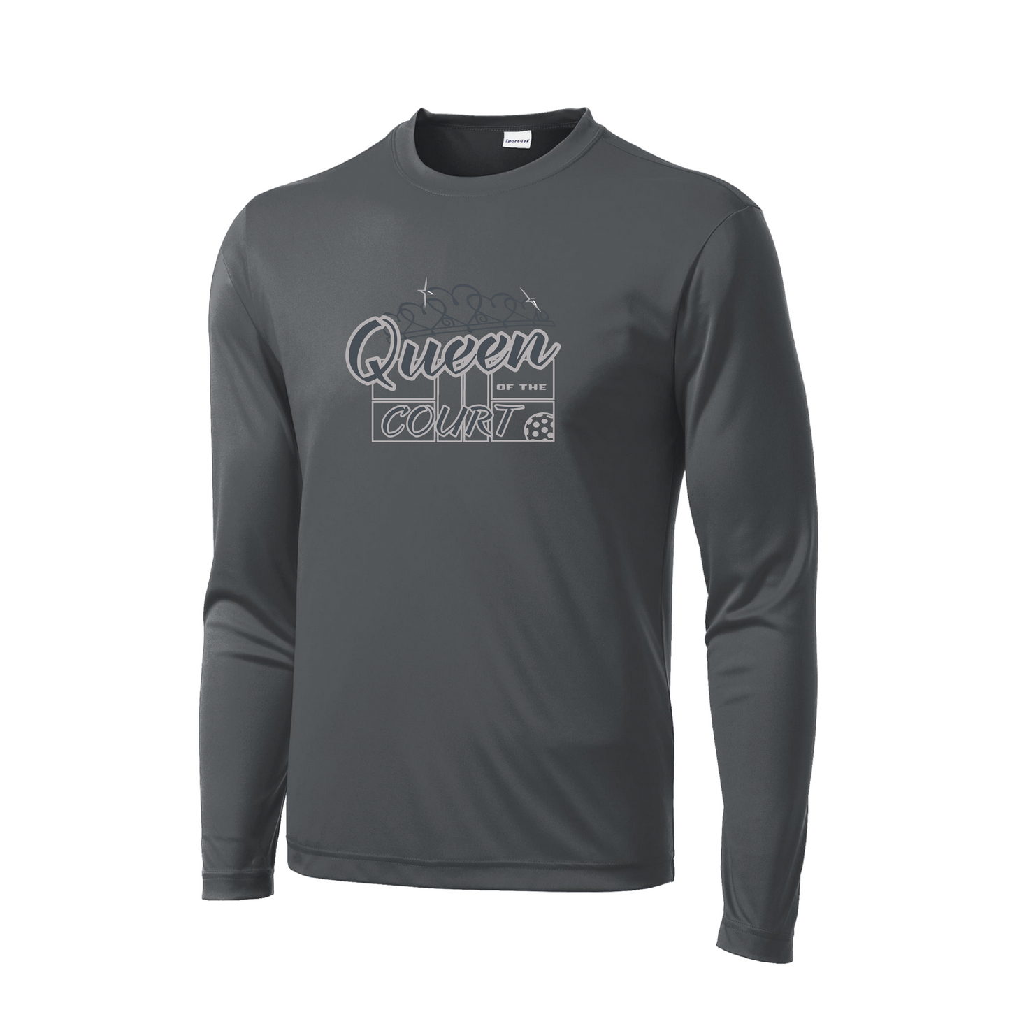 Queen Of The Court | Men's Long Sleeve Pickleball Shirt | 100% Polyester