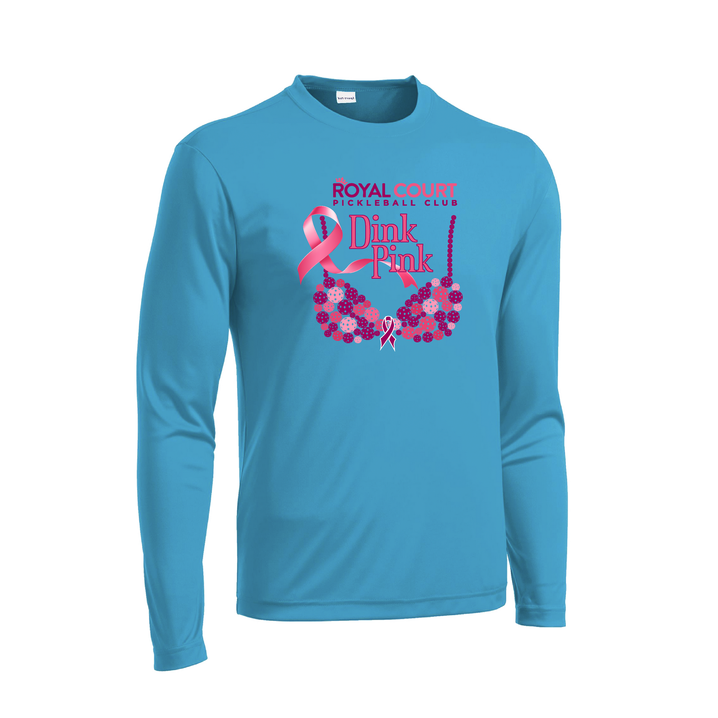 Royal Court Dink Pink | Men's Long Sleeve Athletic Shirt | 100% Polyester