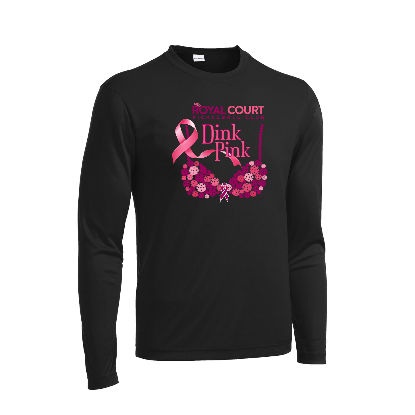 Royal Court Dink Pink | Men's Long Sleeve Athletic Shirt | 100% Polyester