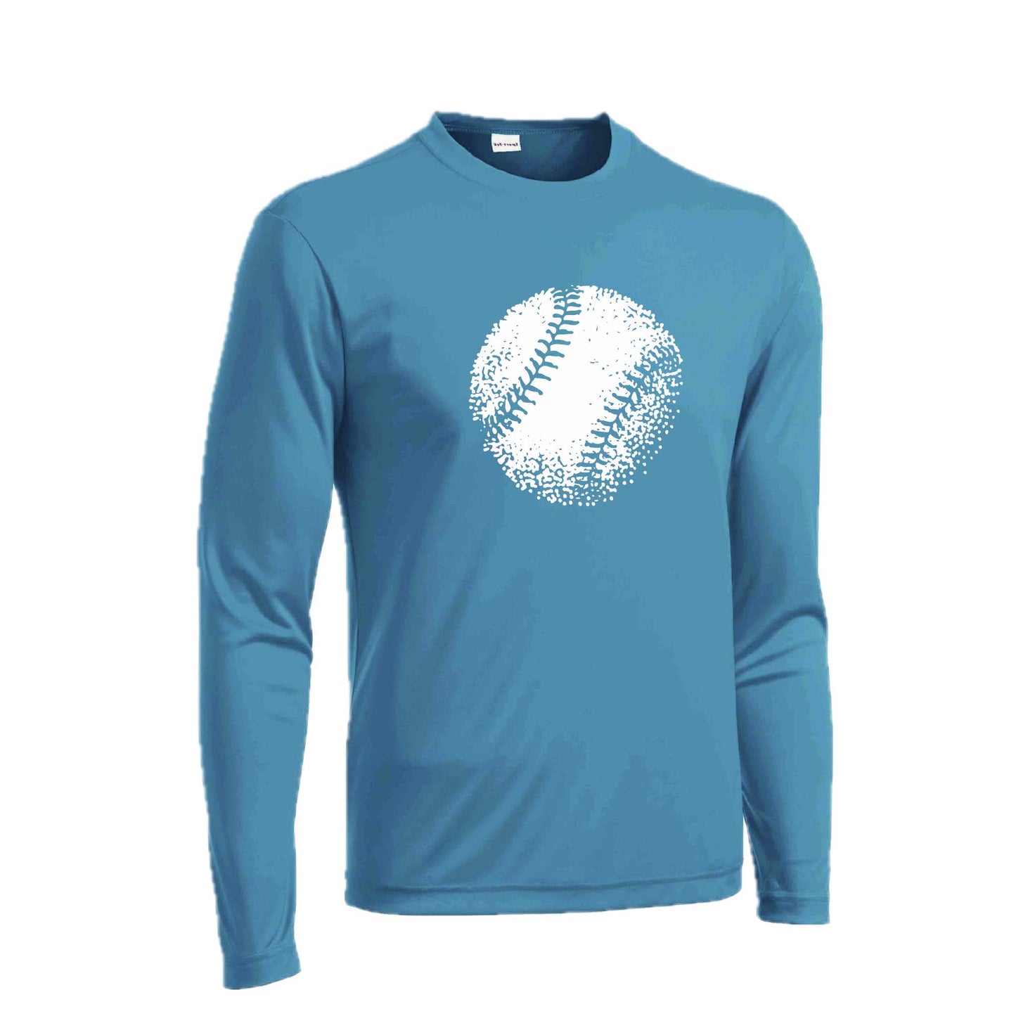 Retro Baseball | Men's Long Sleeve Athletic Baseball Performance T-Shirt | 100% Polyester
