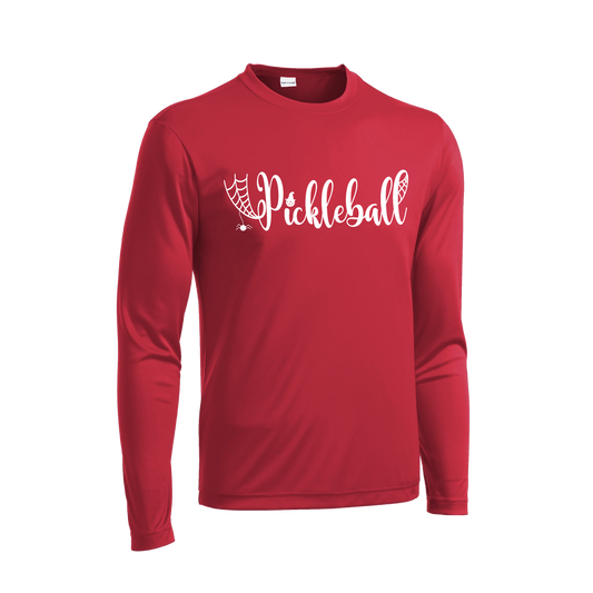 Spider Pickleball | Men's Long Sleeve Athletic Shirt | 100% Polyester