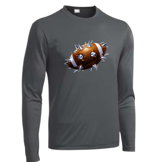Spiked Football | Men's Long Sleeve Football Shirt | 100% Polyester