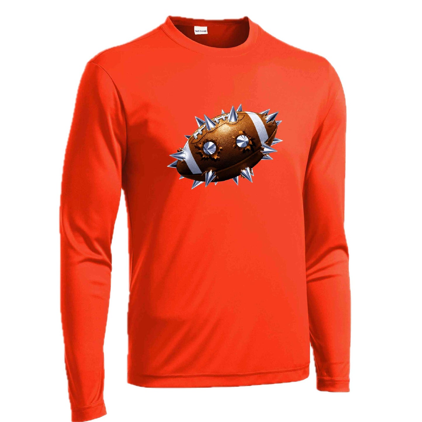 Spiked Football | Men's Long Sleeve Football Shirt | 100% Polyester