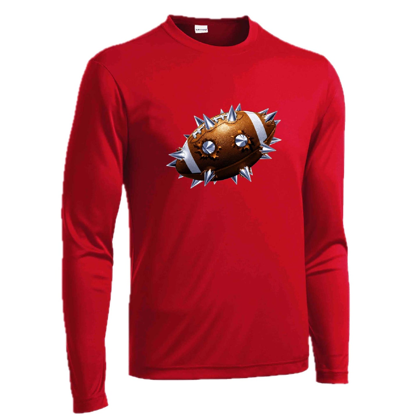 Spiked Football | Men's Long Sleeve Football Shirt | 100% Polyester