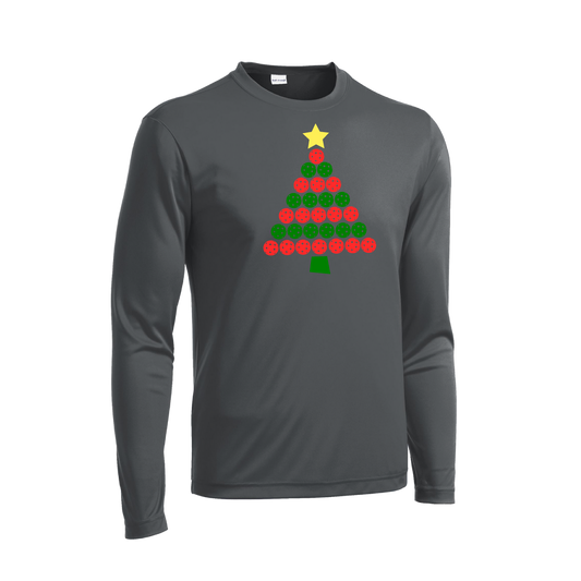 Christmas Tree | Men's Long Sleeve Athletic Shirt | 100% Polyester